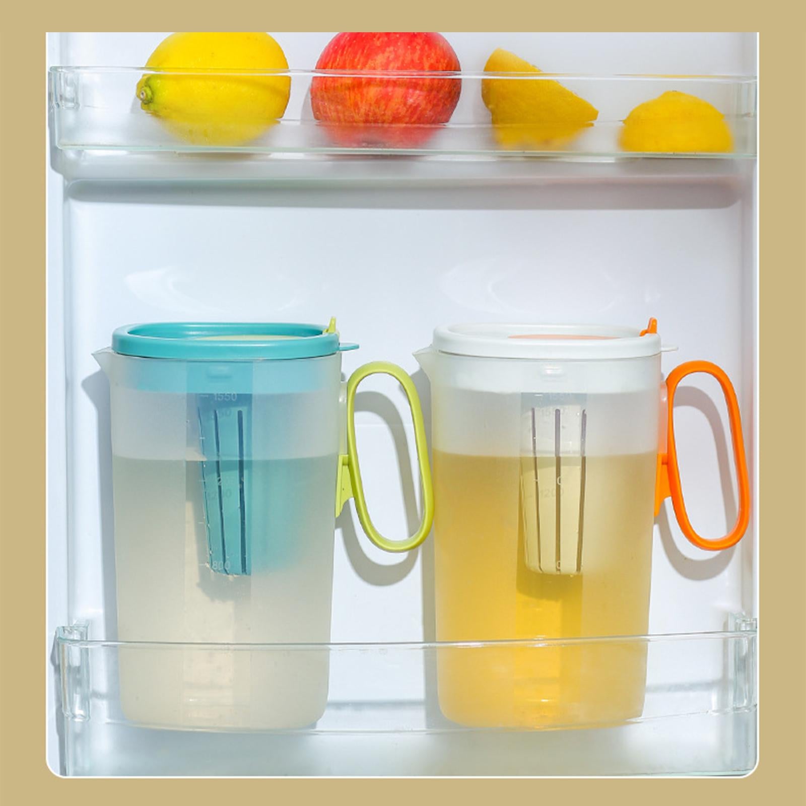 Plastic Pitcher Juice Jug Kettle Blooming Tea Pot for Cold Brew Coffee Juice White
