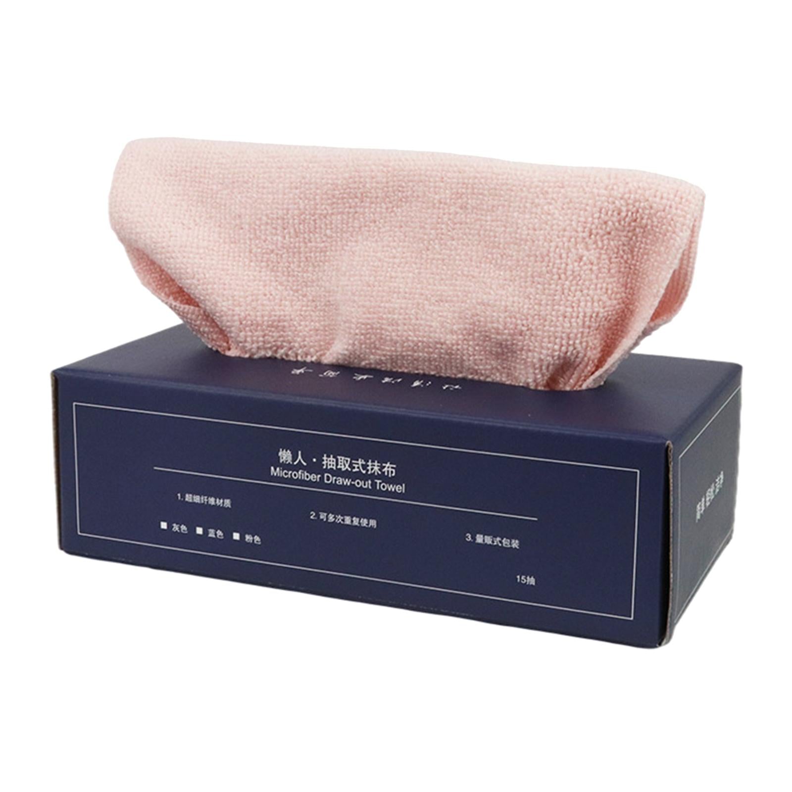 20Pcs Dish Towel Quick Drying Absorbent Bath Washcloth for Kitchen Pink