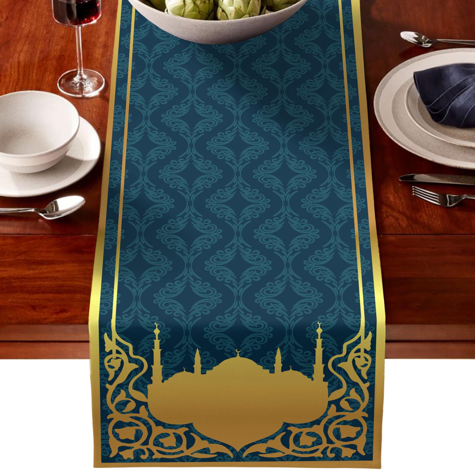 Eid Mubarak Tablecloth Party Table Covers Ramadan Party Decor A