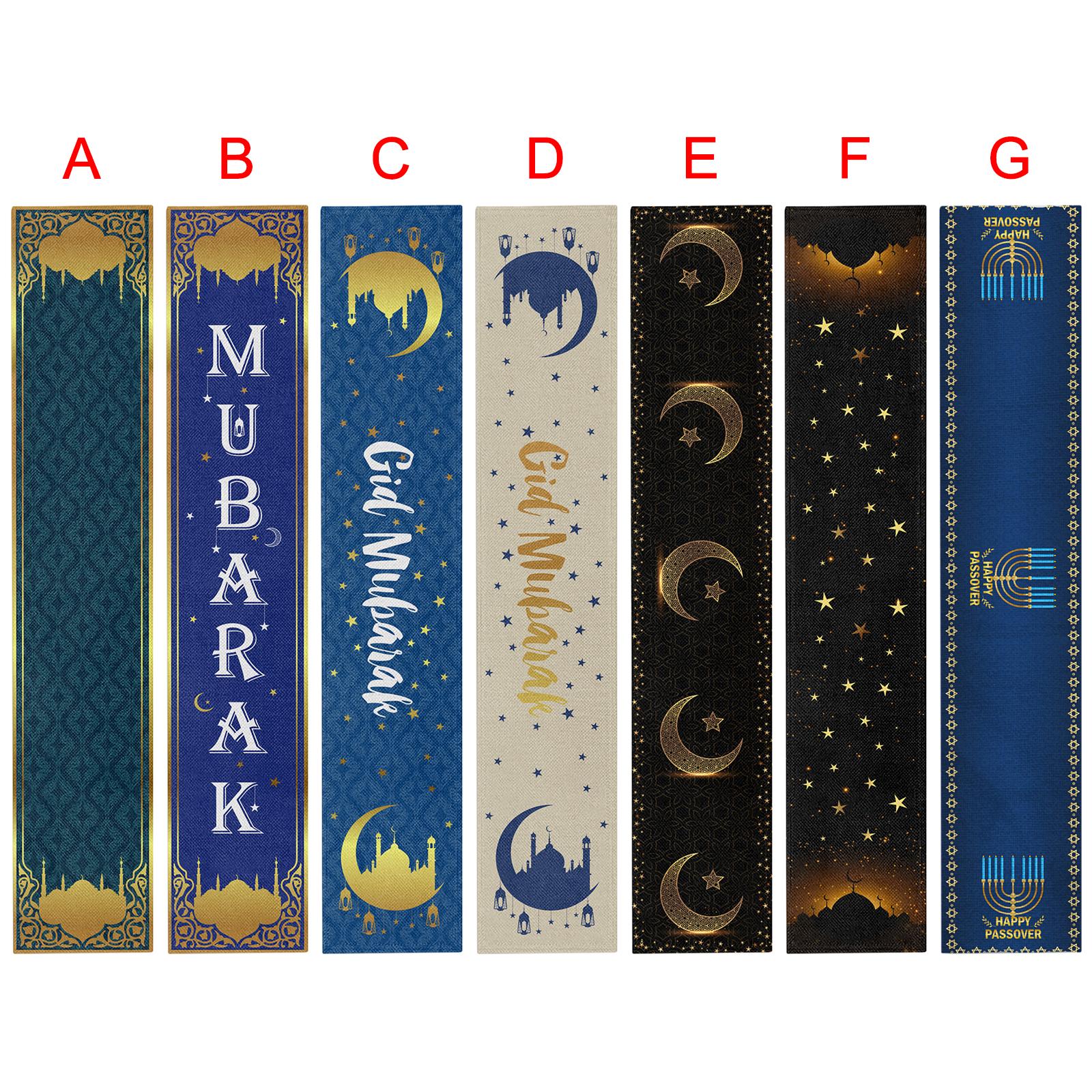 Eid Mubarak Tablecloth Party Table Covers Ramadan Party Decor A