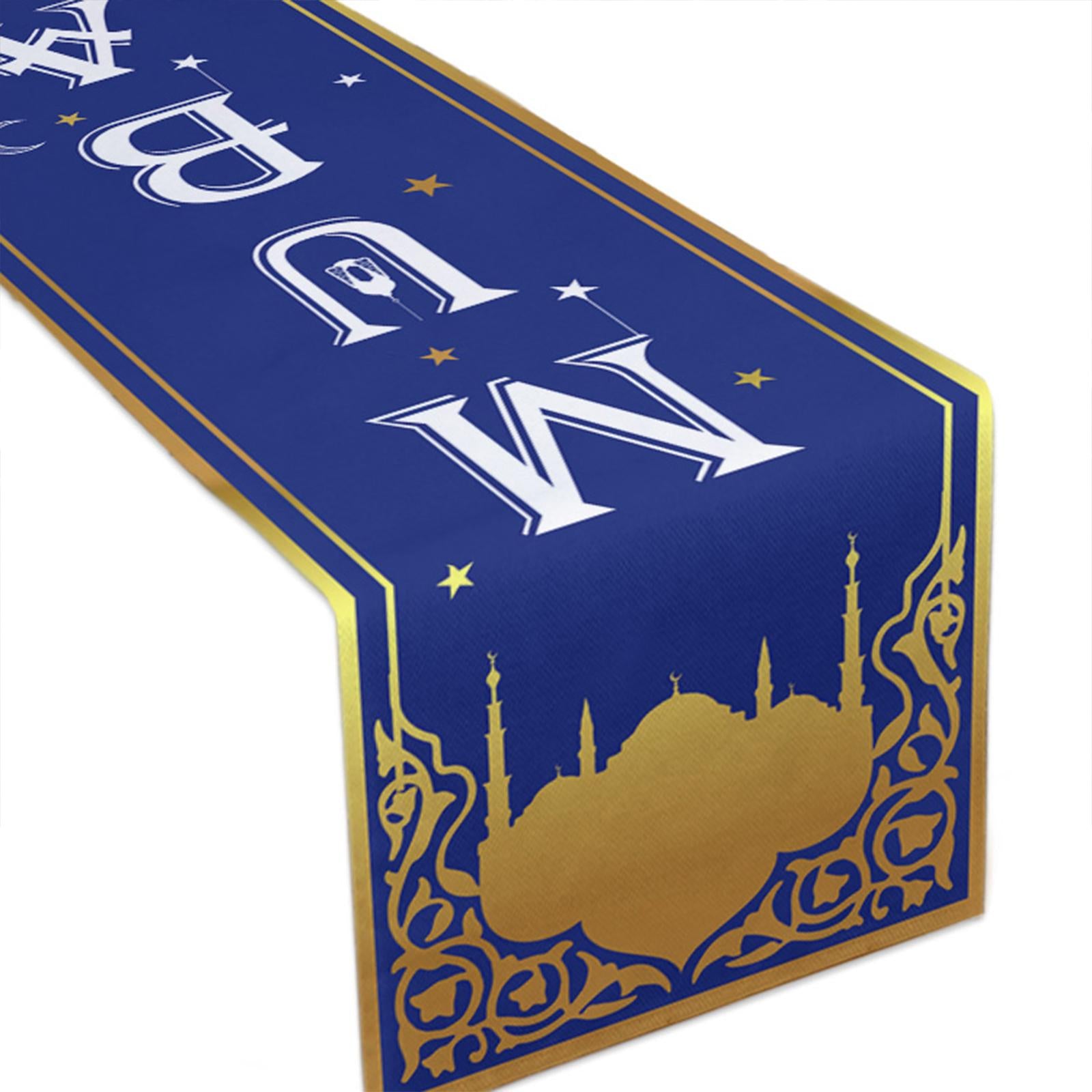 Eid Mubarak Tablecloth Party Table Covers Ramadan Party Decor B