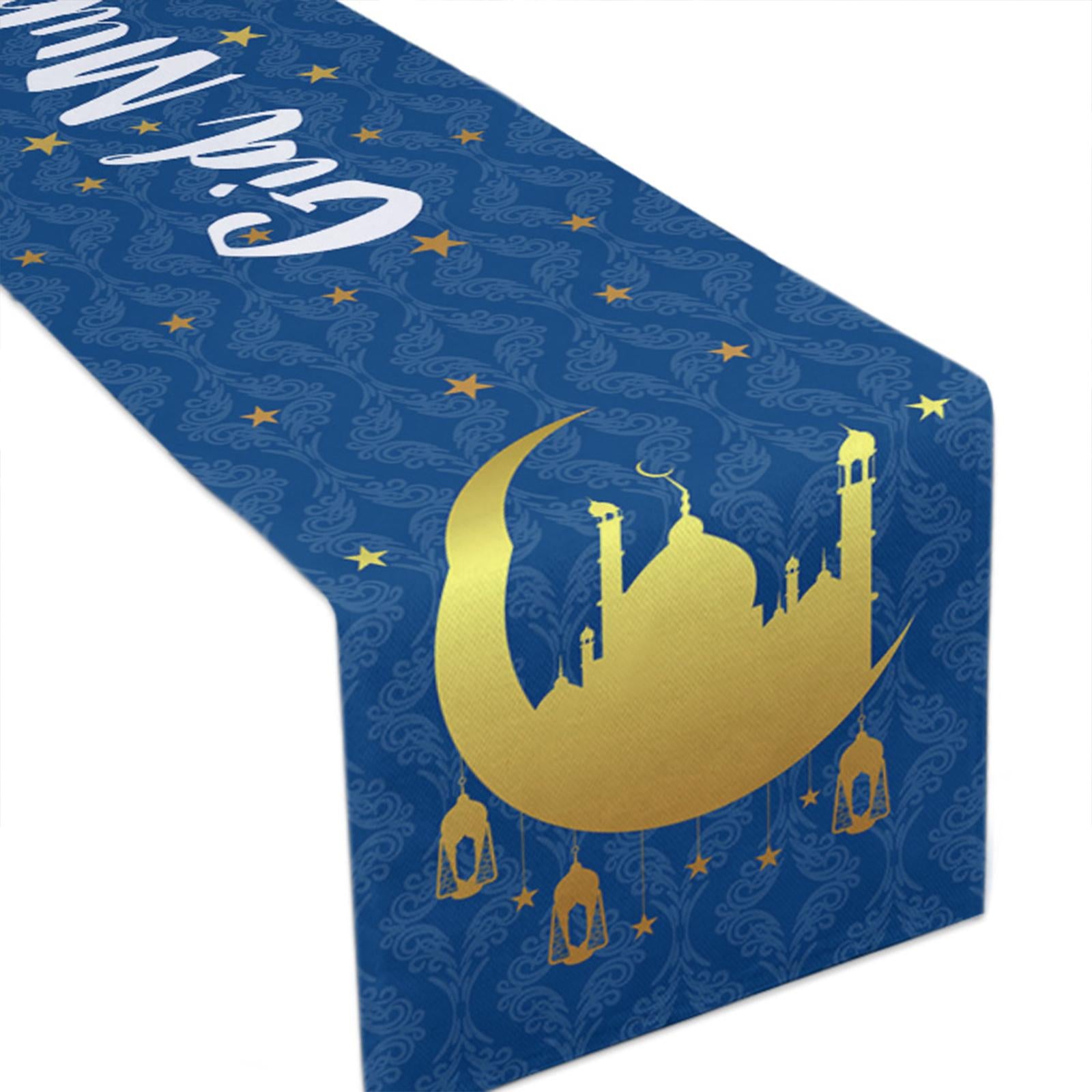 Eid Mubarak Tablecloth Party Table Covers Ramadan Party Decor C