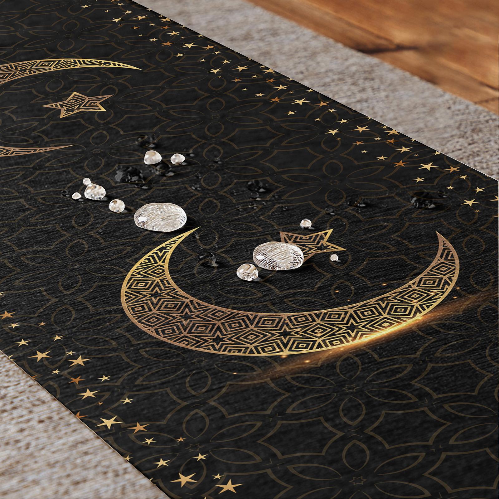 Eid Mubarak Tablecloth Party Table Covers Ramadan Party Decor E