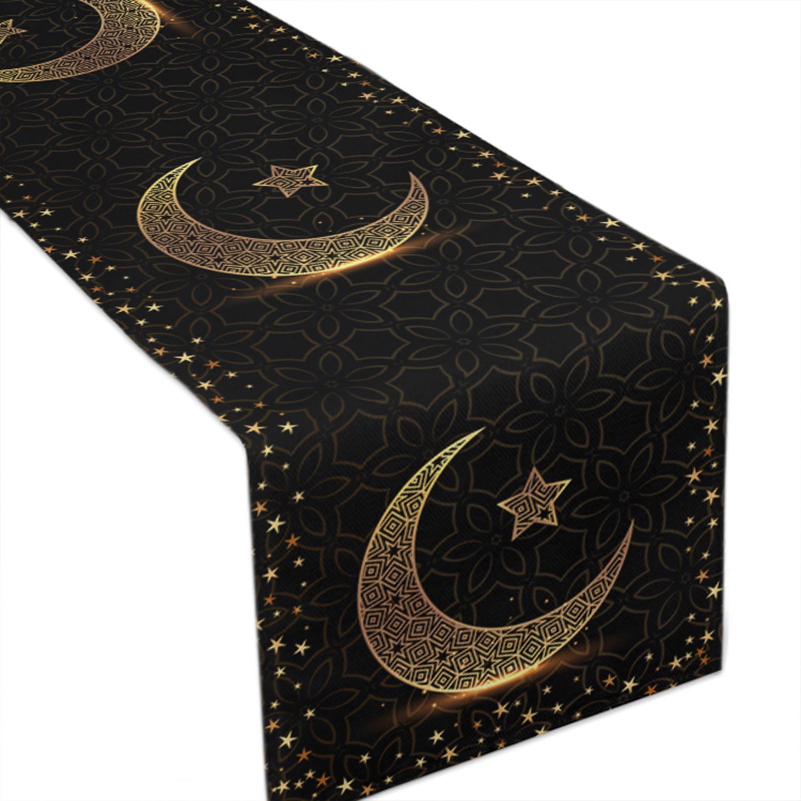 Eid Mubarak Tablecloth Party Table Covers Ramadan Party Decor E