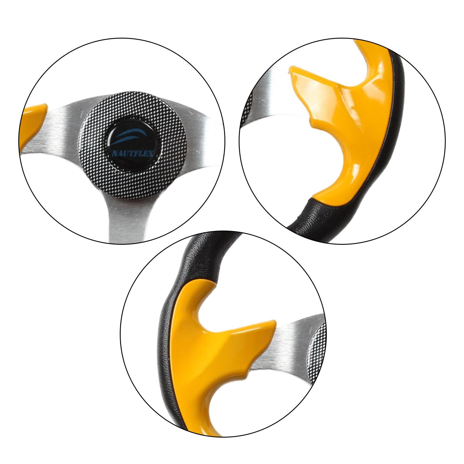 Marine Boat Steering Wheel Replacement Yellow for Boat Marine Vessels Yacht