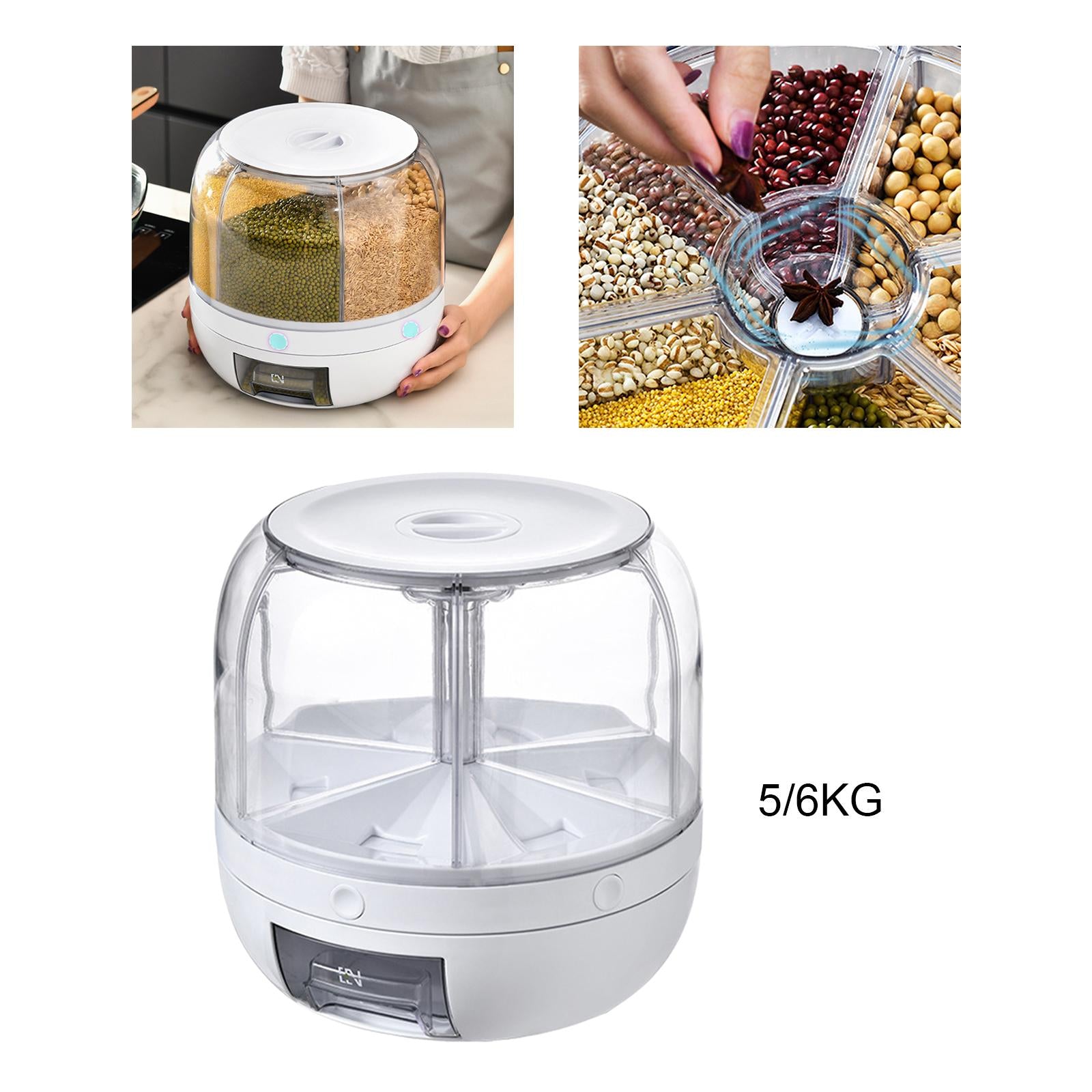 Kitchen Rice Storage Container Nuts Dry Food Storage Case for Kitchen 5KG