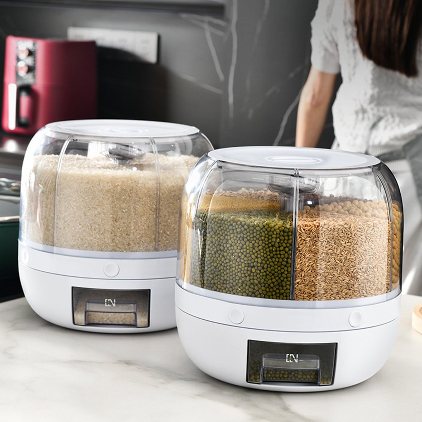Kitchen Rice Storage Container Nuts Dry Food Storage Case for Kitchen 6KG
