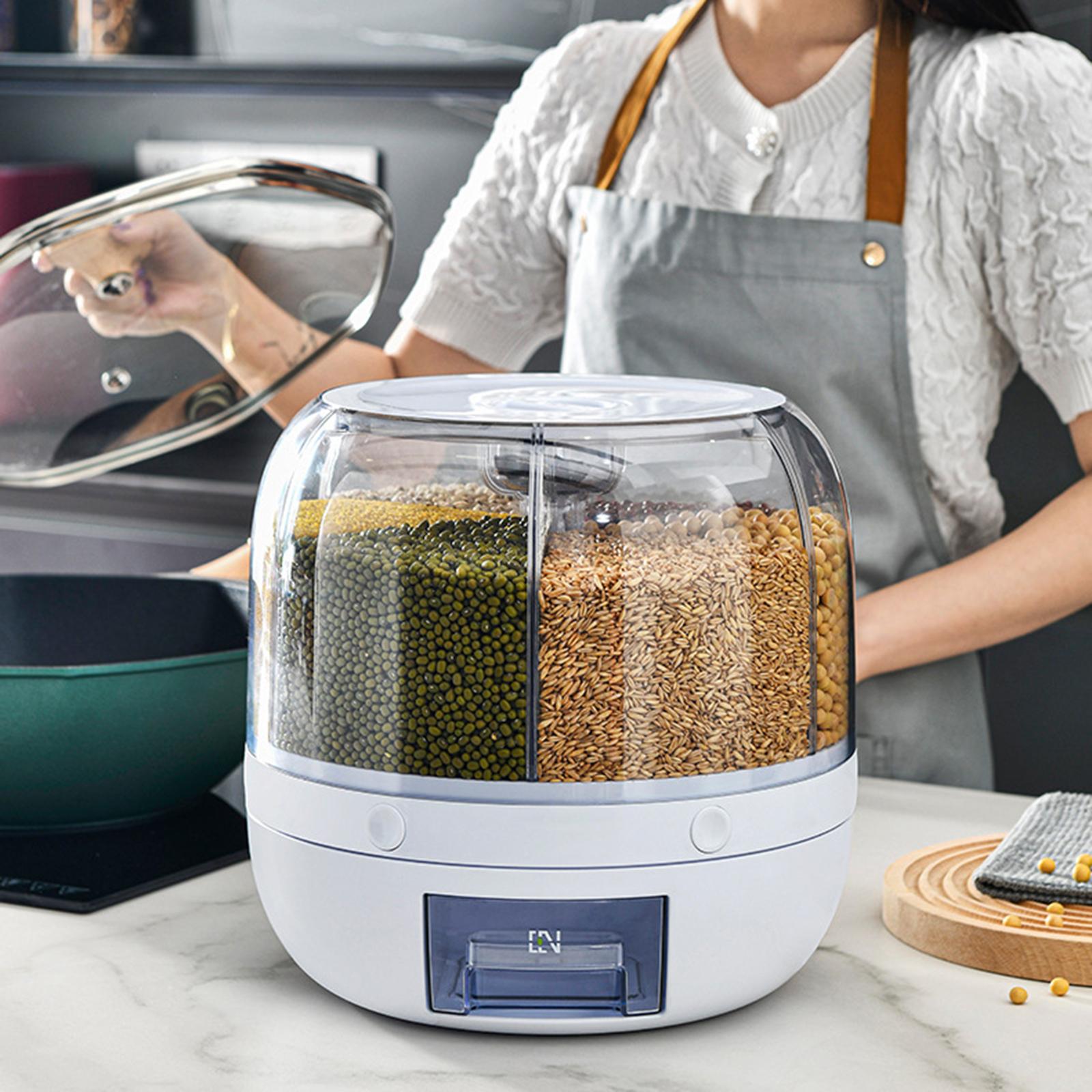 Kitchen Rice Storage Container Nuts Dry Food Storage Case for Kitchen 6KG
