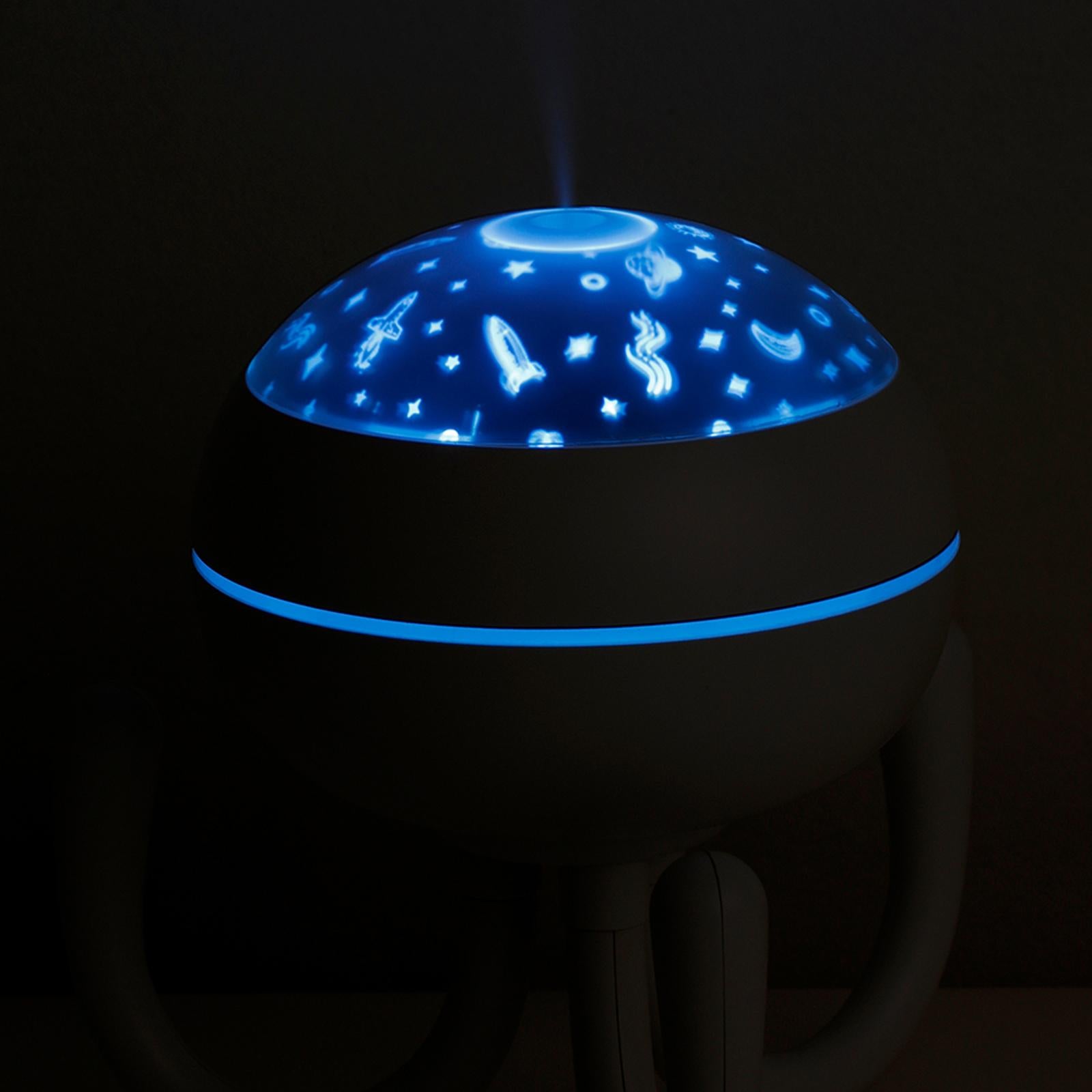 Mini Mist Humidifier Aromatherapy 7 Color LED Lights Changing for Travel Pink