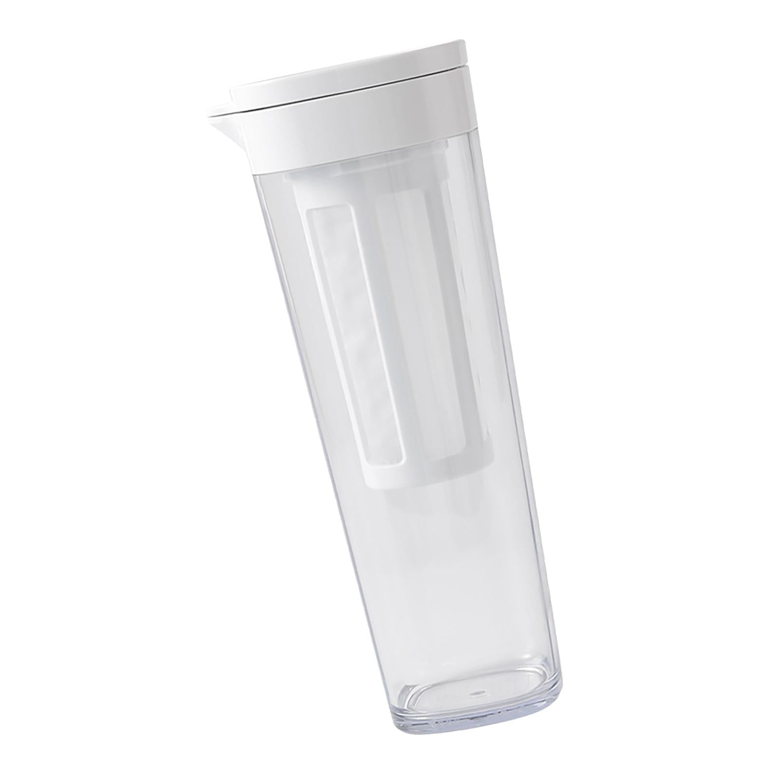 Beverage Water Jug Leak Free Fridge Teapot BPA Free for Cold Brew Iced Tea White