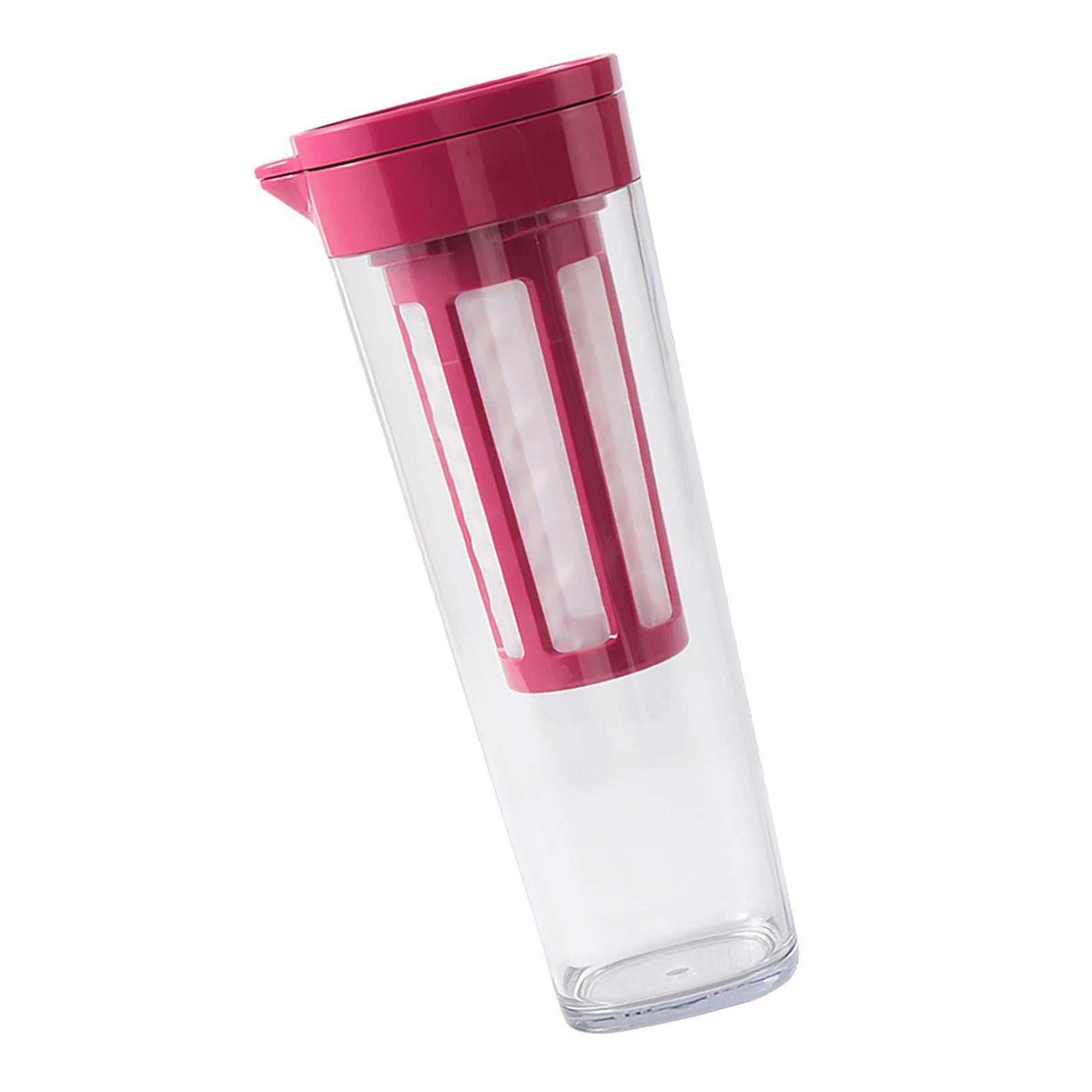 Beverage Water Jug Leak Free Fridge Teapot BPA Free for Cold Brew Iced Tea Red