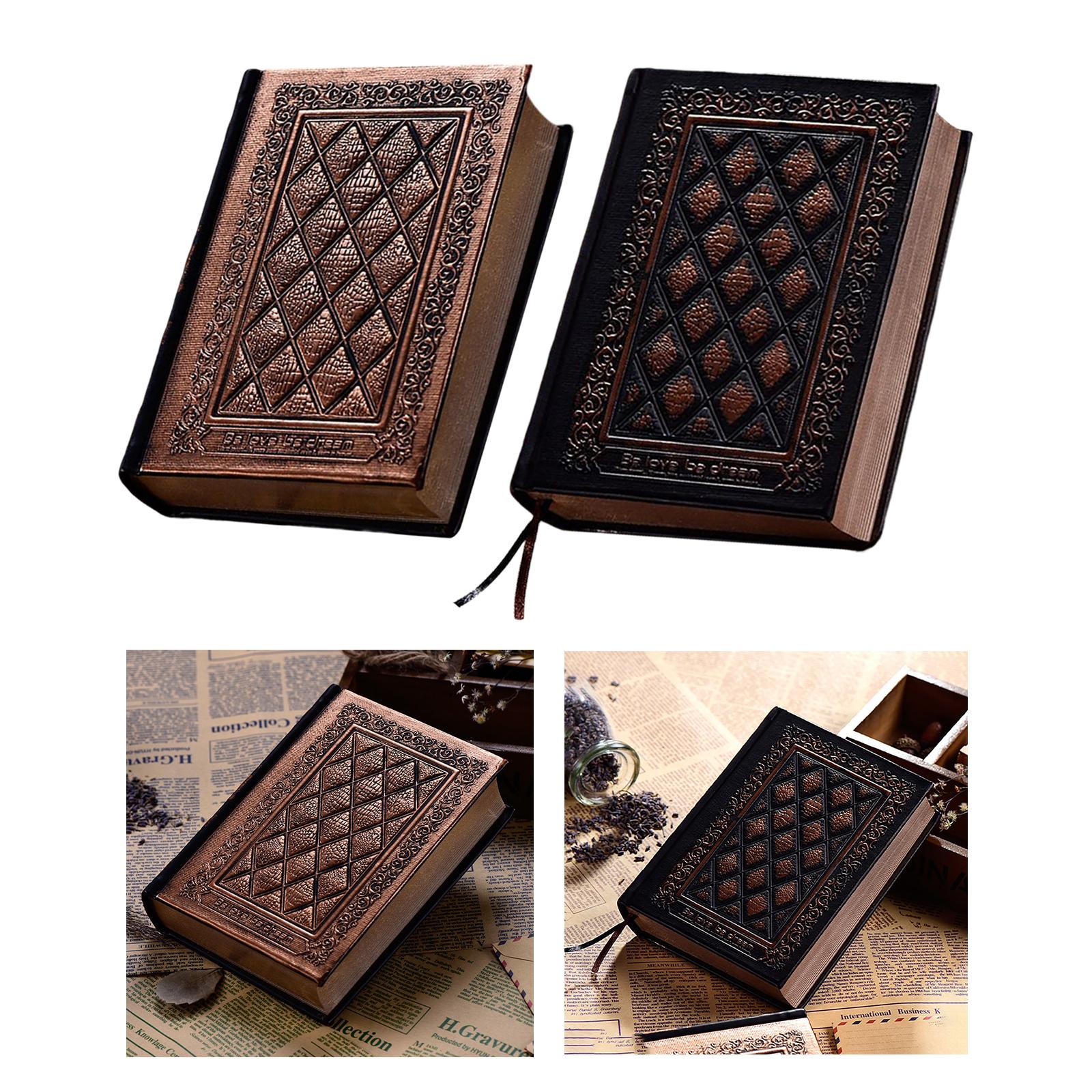 Notebook Scrapbook Thicken Blank Sketchbook Retro for Sdudent Travel School Bronze