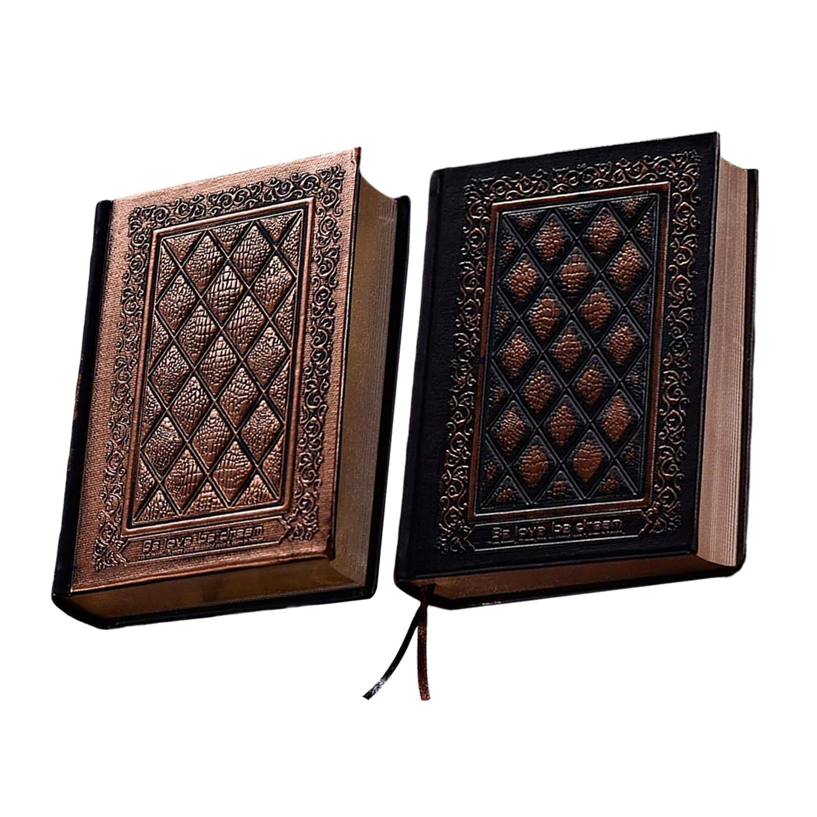 Notebook Scrapbook Thicken Blank Sketchbook Retro for Sdudent Travel School Bronze