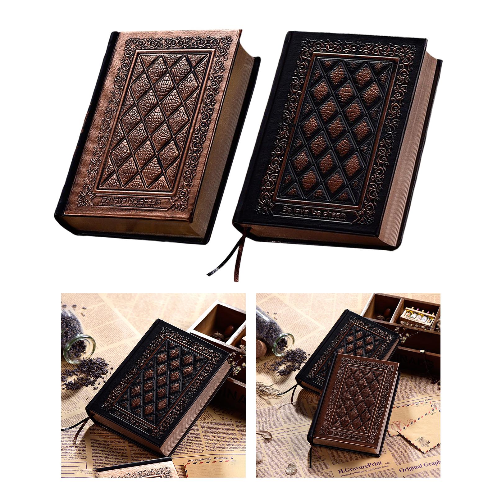 Notebook Scrapbook Thicken Blank Sketchbook Retro for Sdudent Travel School Bronze