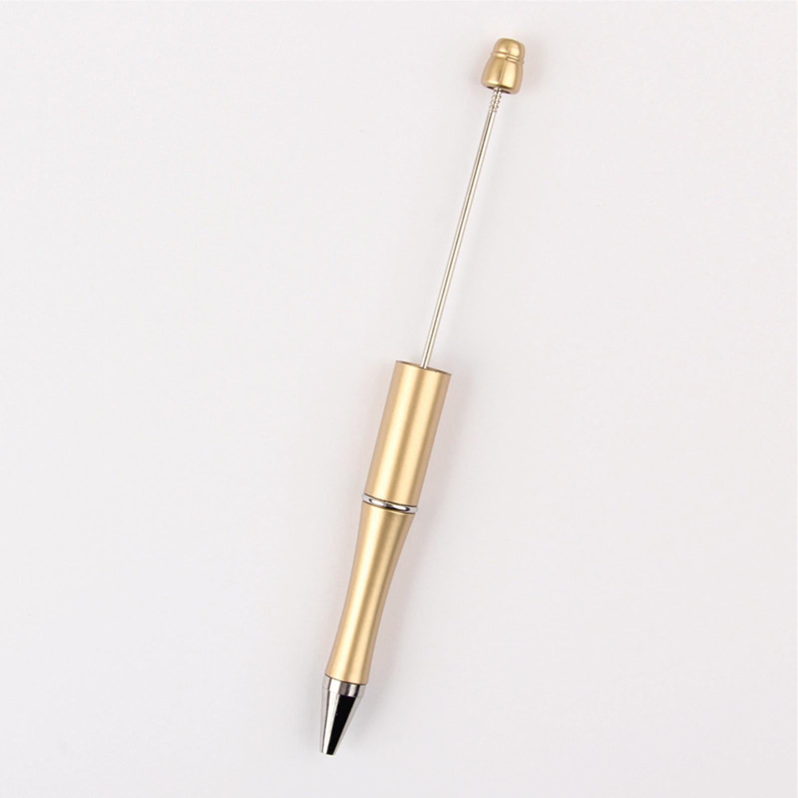 50x Bead Pens Ballpoint Pen Ball Pen for Office School Golden