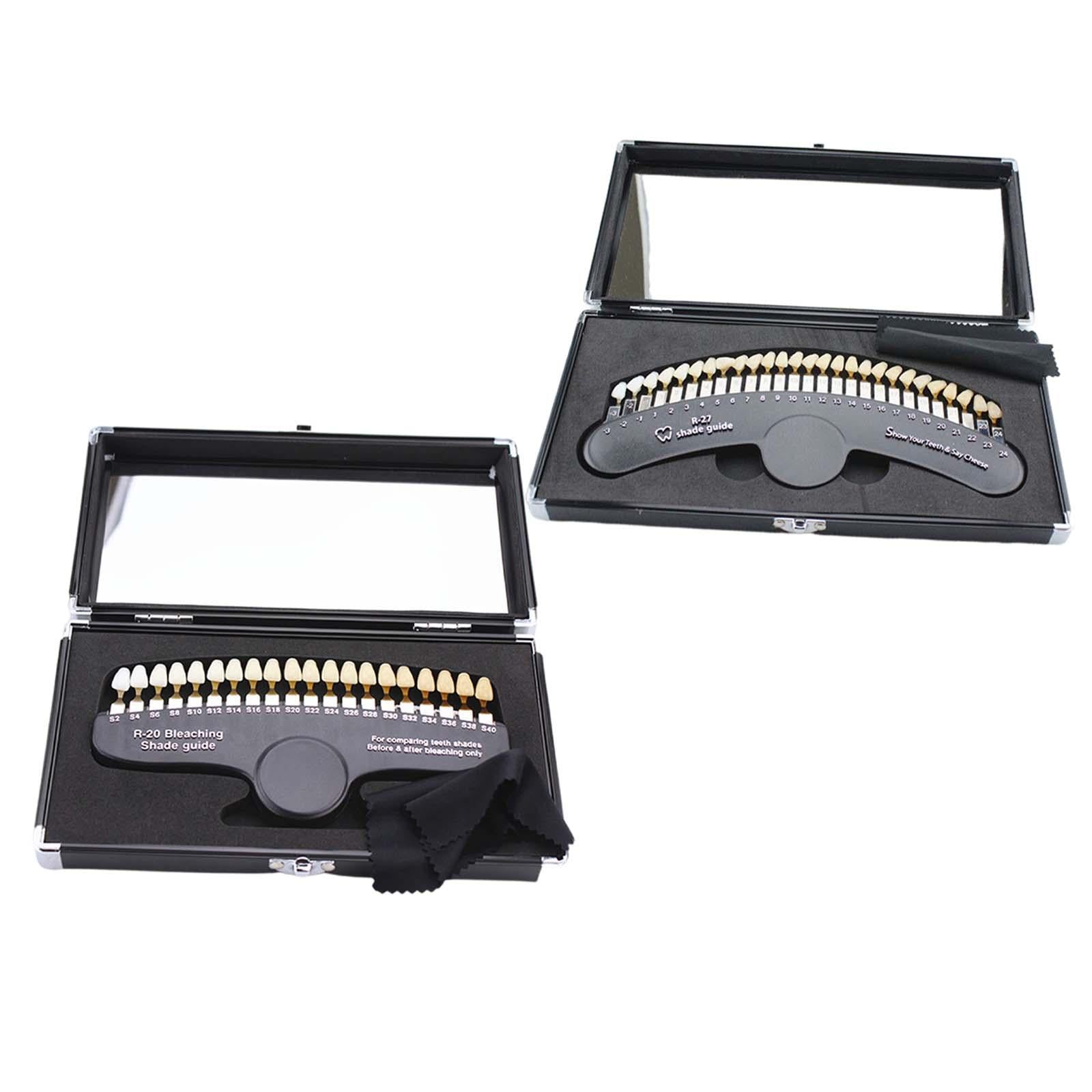 Teeth Shade Guide for Dentist Tracking Teeth Whitening Course Oral Care R 27