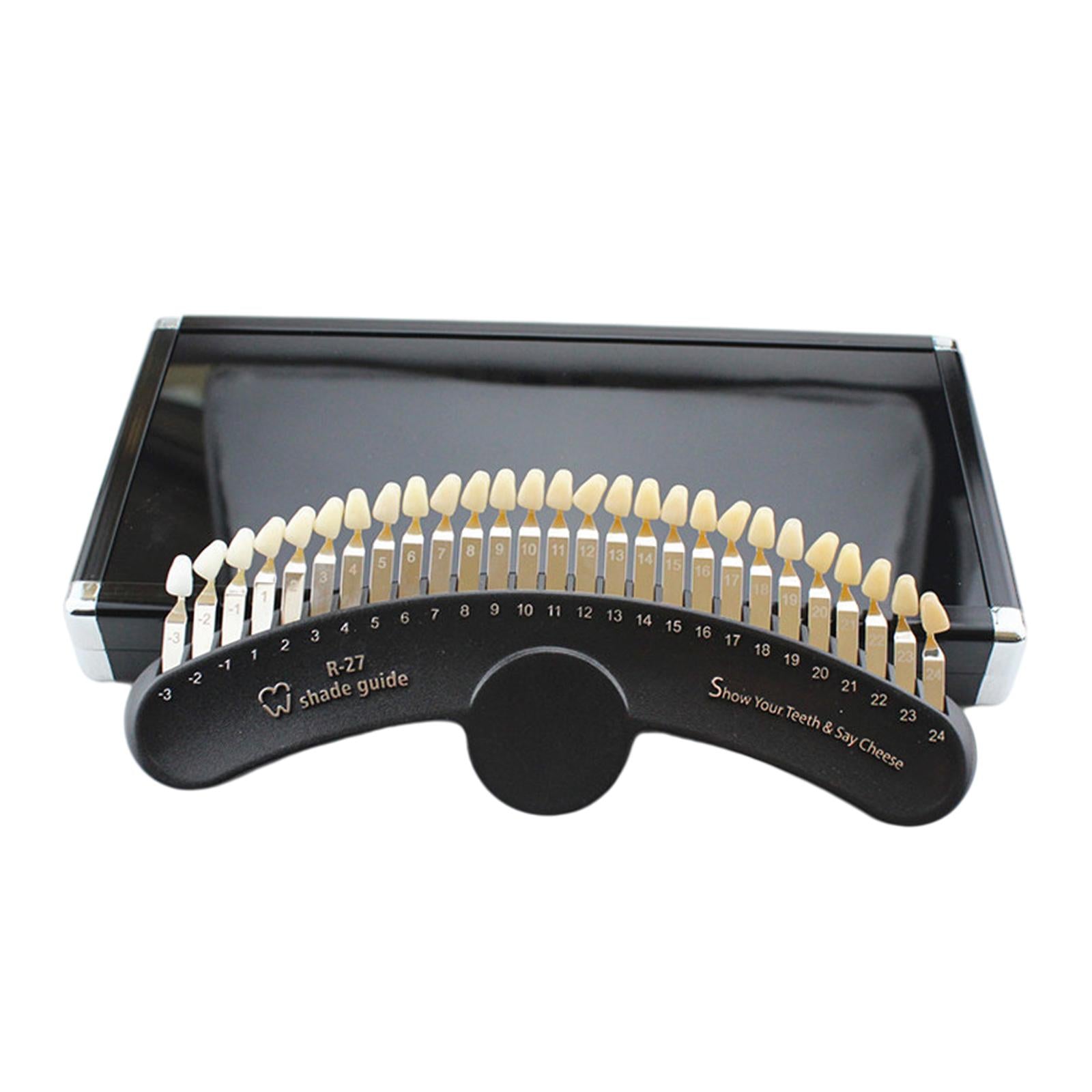 Teeth Shade Guide for Dentist Tracking Teeth Whitening Course Oral Care R 27