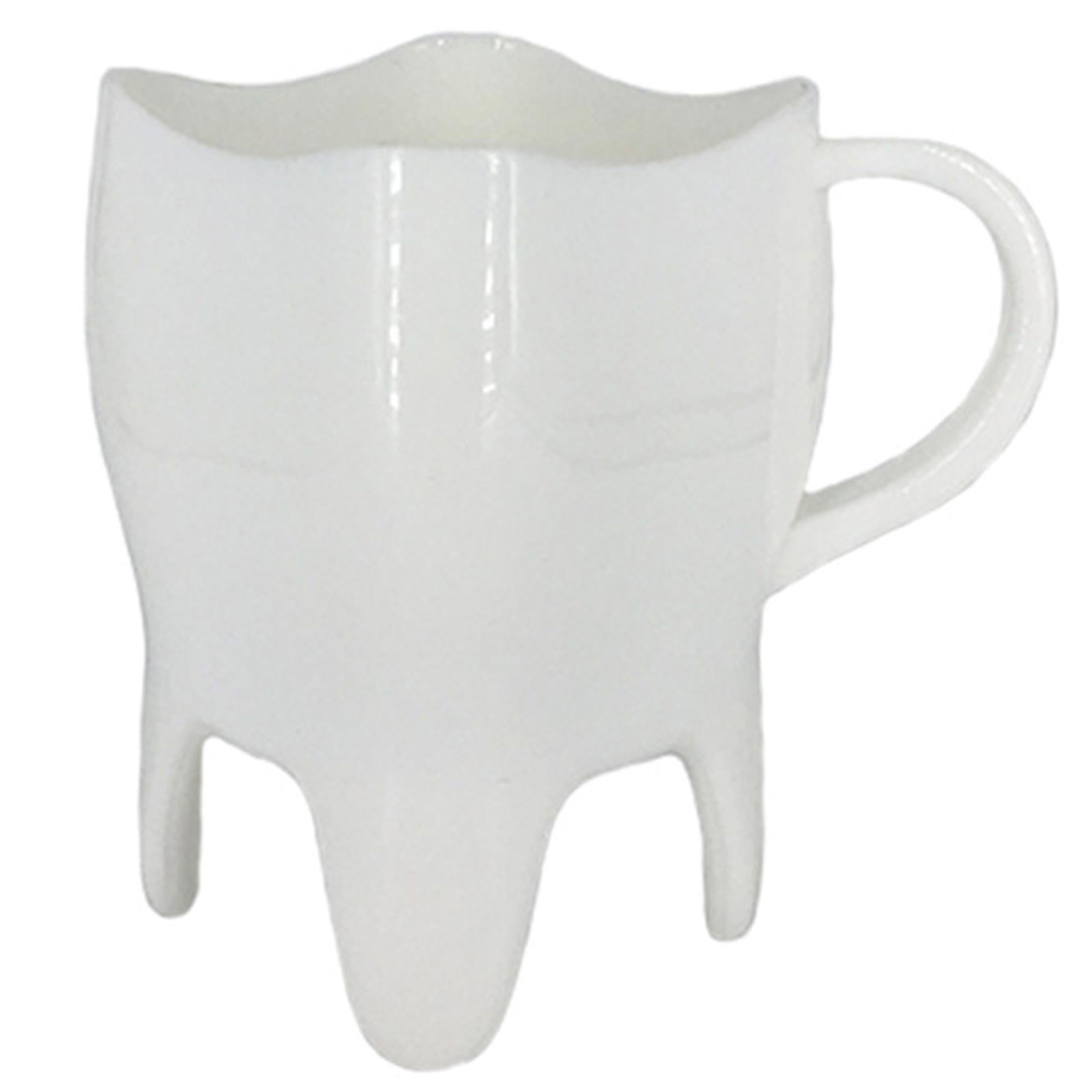 4x1x Dental Tooth Shaped Novelty Gift ABS Coffee Cup for Home Restaurant
