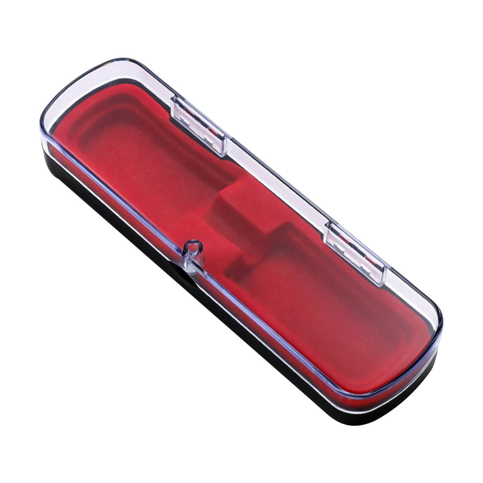 4xTweezers Organizer Case Packing Box Storage Case Pen Display Box Red