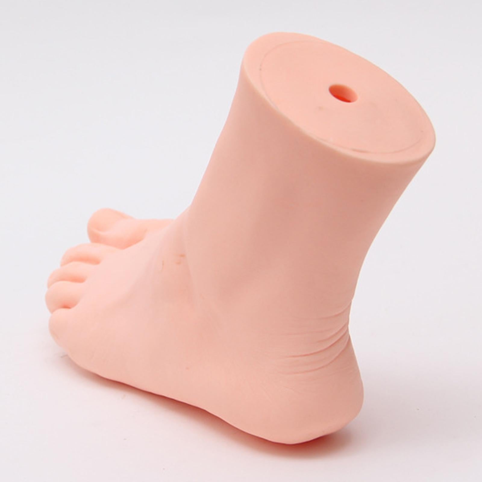 Soft Lifesize Female Mannequin Foot Shoes Display Fake Manicure Movie Props