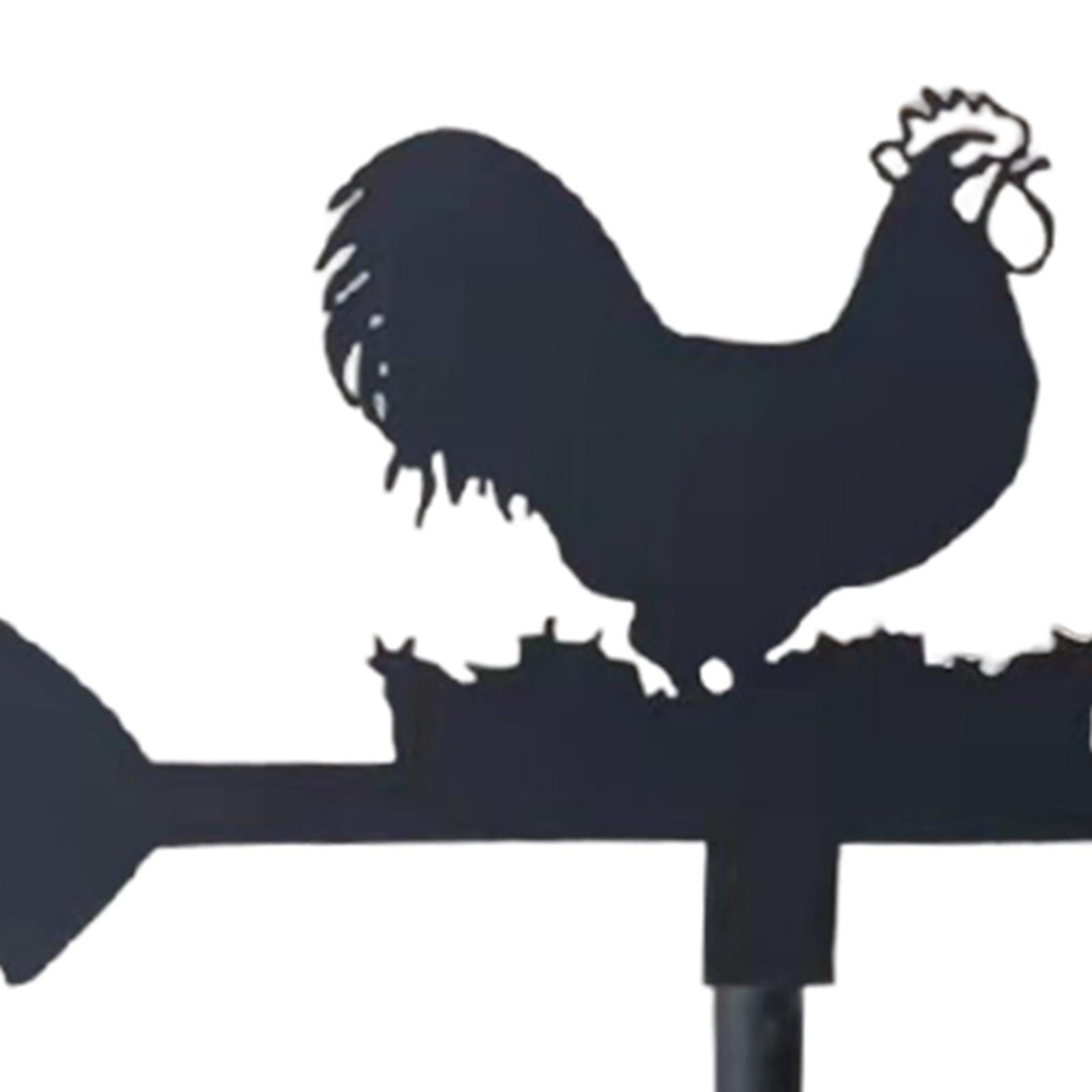 Rooster Weathervane Weather Vane Metal Vintage Style for Yard Garage Barn 1 Style