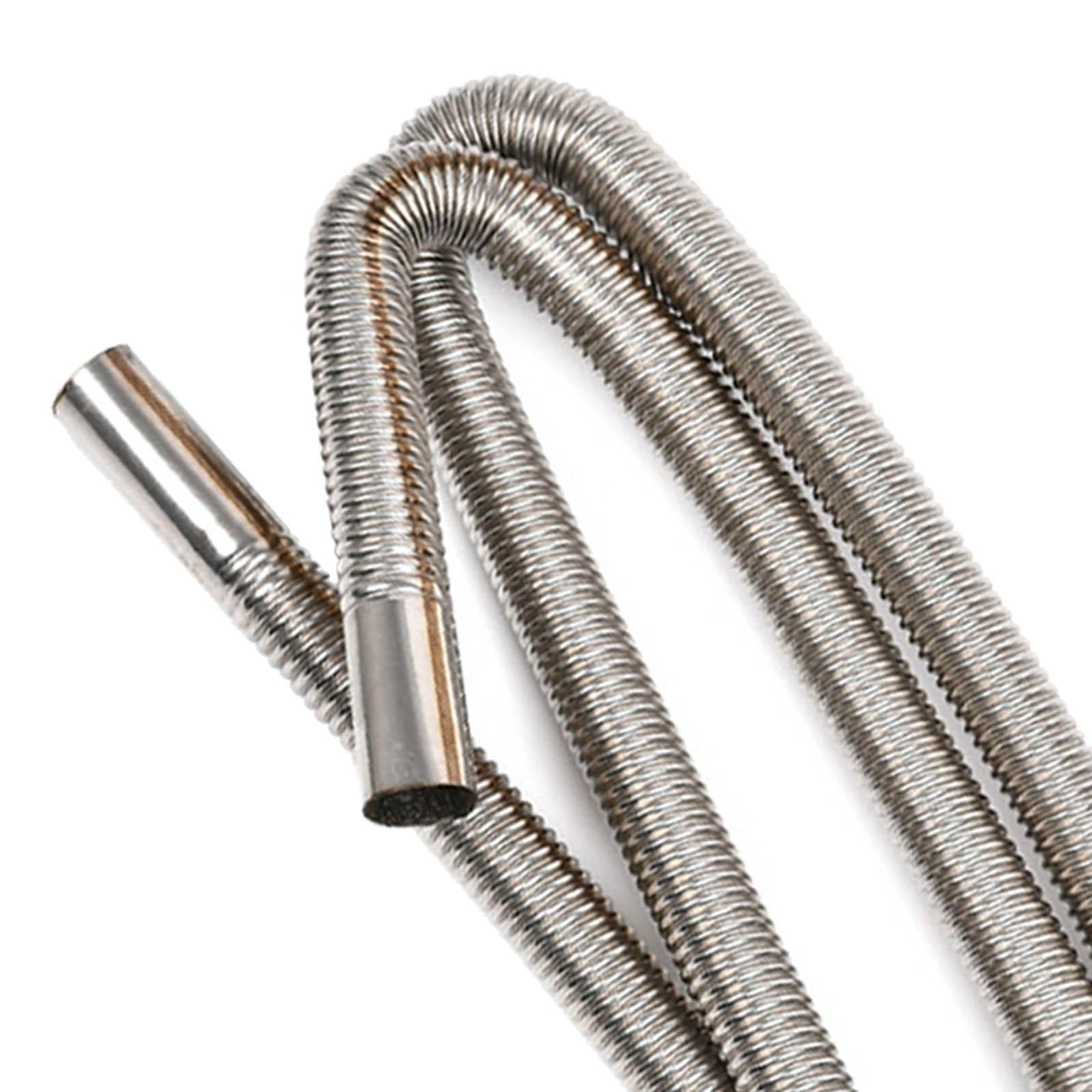 Stainless Steel Car Exhaust Pipe Silence Bafflers Kit with Clamps 120cm