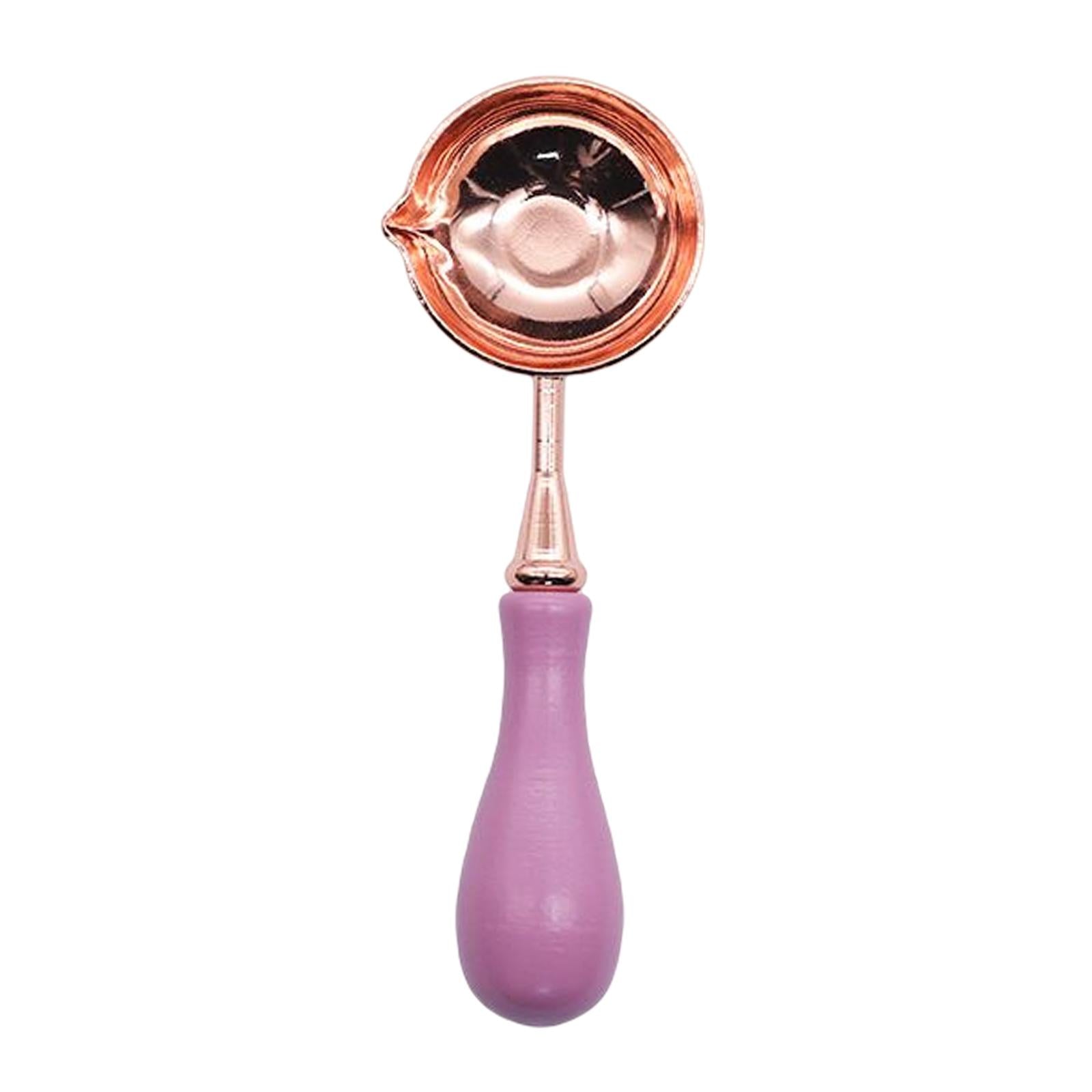 Wax Seal Stamp Melting Spoon Seal Stamp Spoon for Sealing Wax Pink