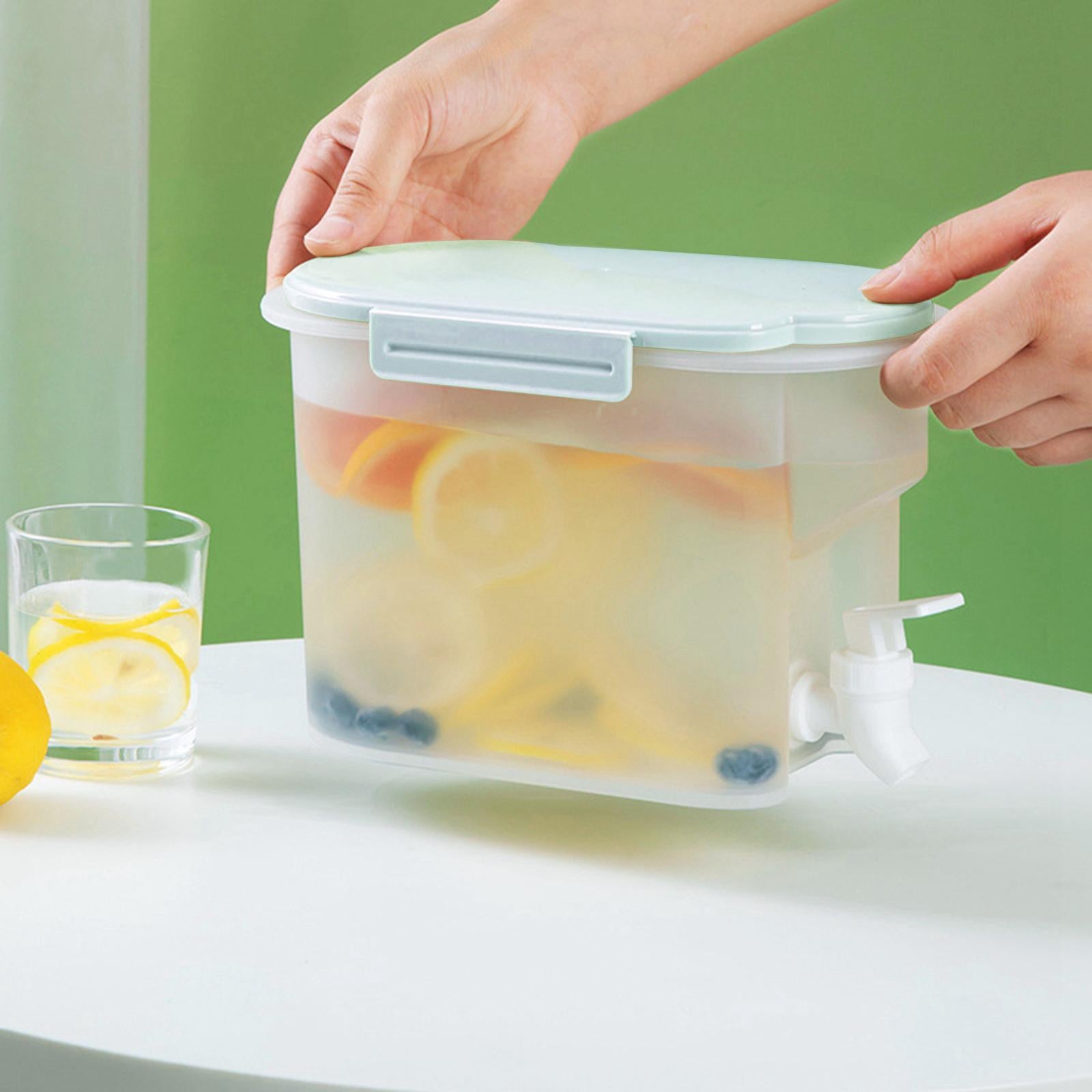 Cold Kettle with Faucet Iced Beverage Dispensers for Home Kitchen Blue