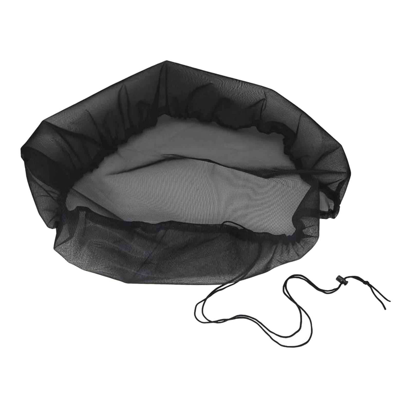 Rain Bucket Netting Screen Cover with Drawstring/ for Rain Barrels Outdoor