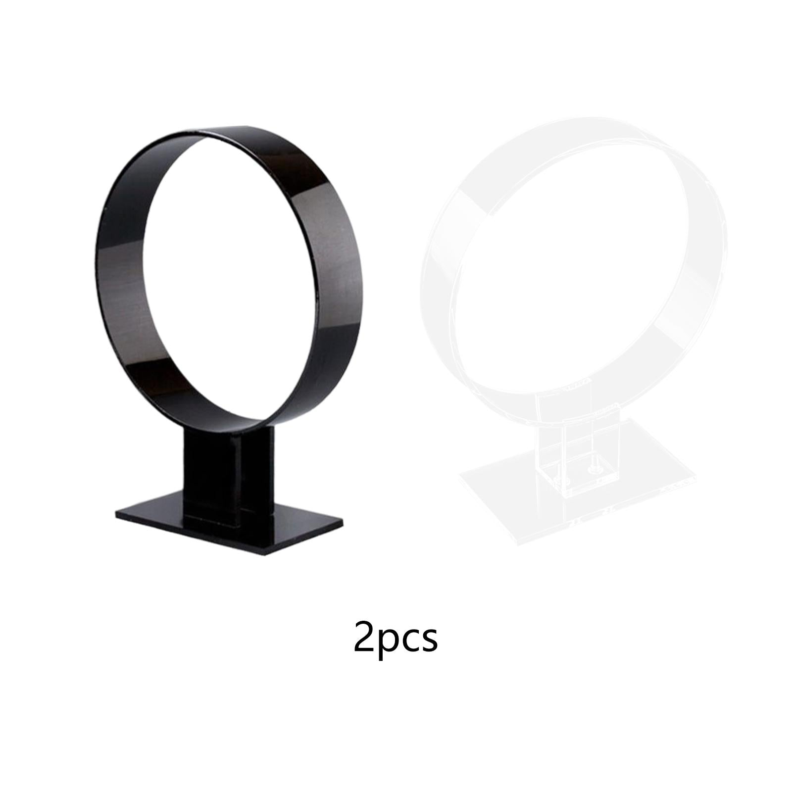 2x Headband Display Stand Gifts Acrylic for Retail Store Women Transparent