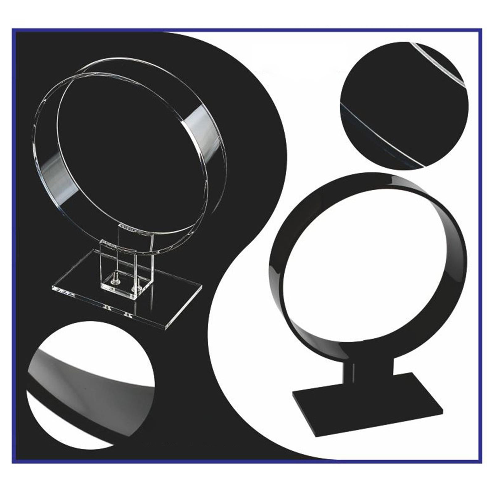 2x Headband Display Stand Gifts Acrylic for Retail Store Women Black