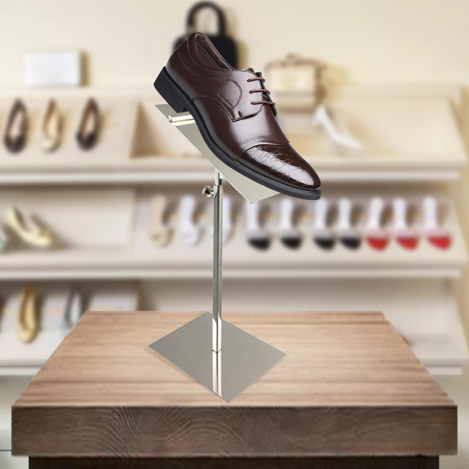 Stainless Steel Shoe Display Rack Stands for Display Clothing Shopping Mirror high shelf