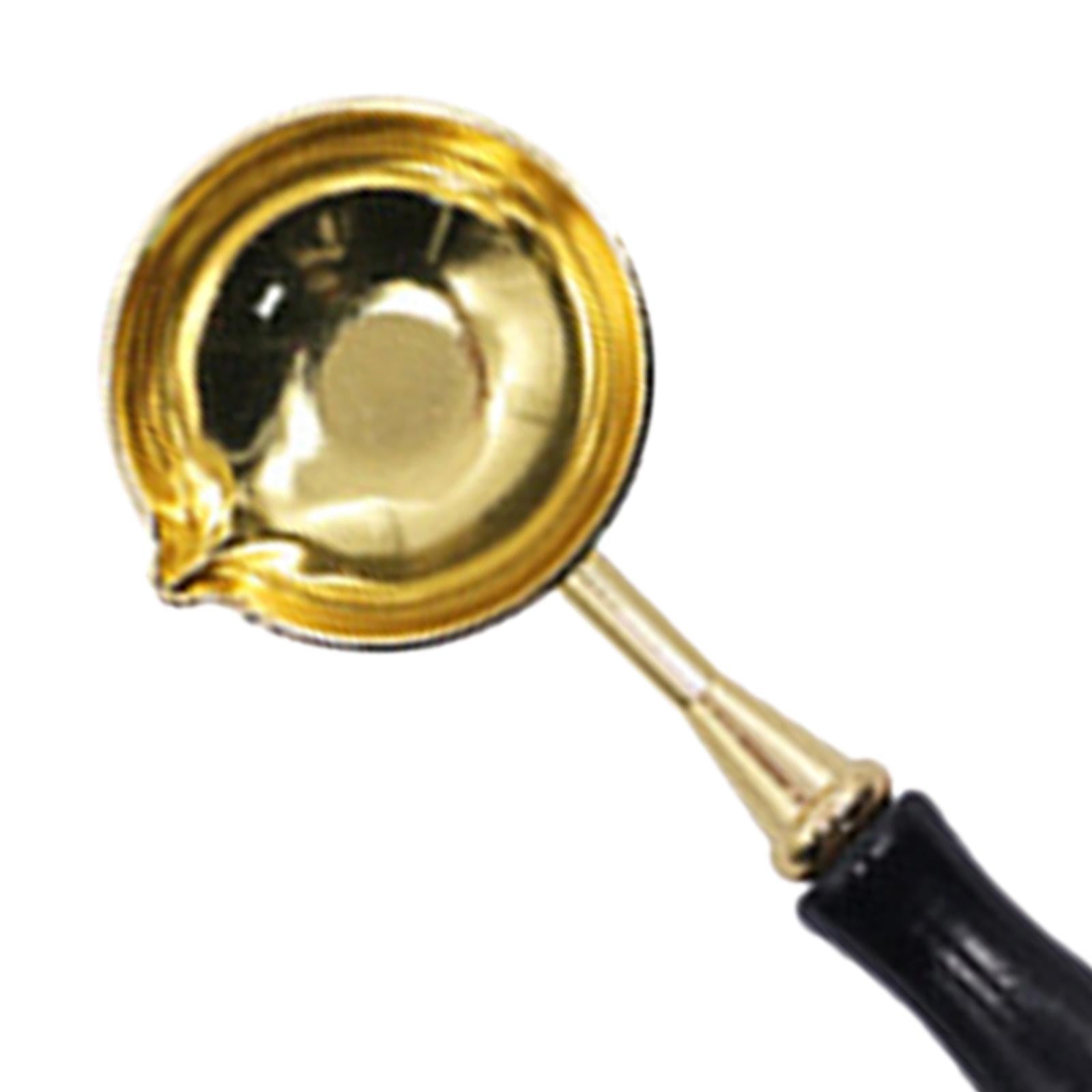 Seal Wax Melting Furnace Tool Wax Seal Spoon Holder for Envelope Black