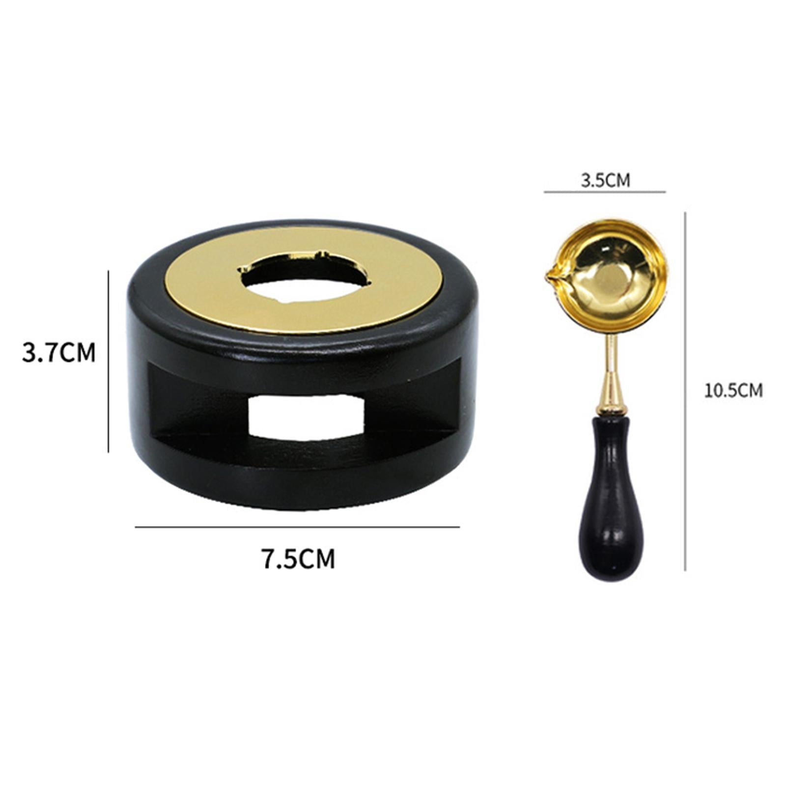 Seal Wax Melting Furnace Tool Wax Seal Spoon Holder for Envelope Black