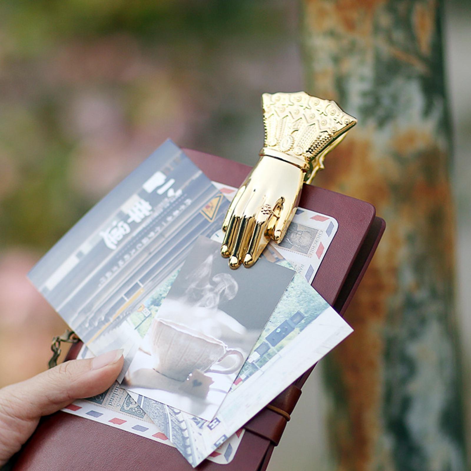 Noblewoman Hand Clip Utility Handmade Craft Gold Letter for Invoices Letters