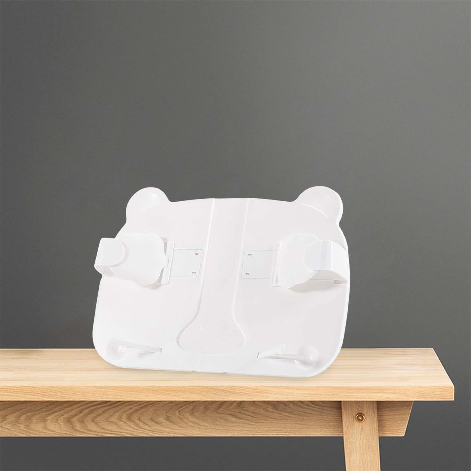 Book Stand Reading Rest Lightweight Adjustable Sturdy for Reading Documents White