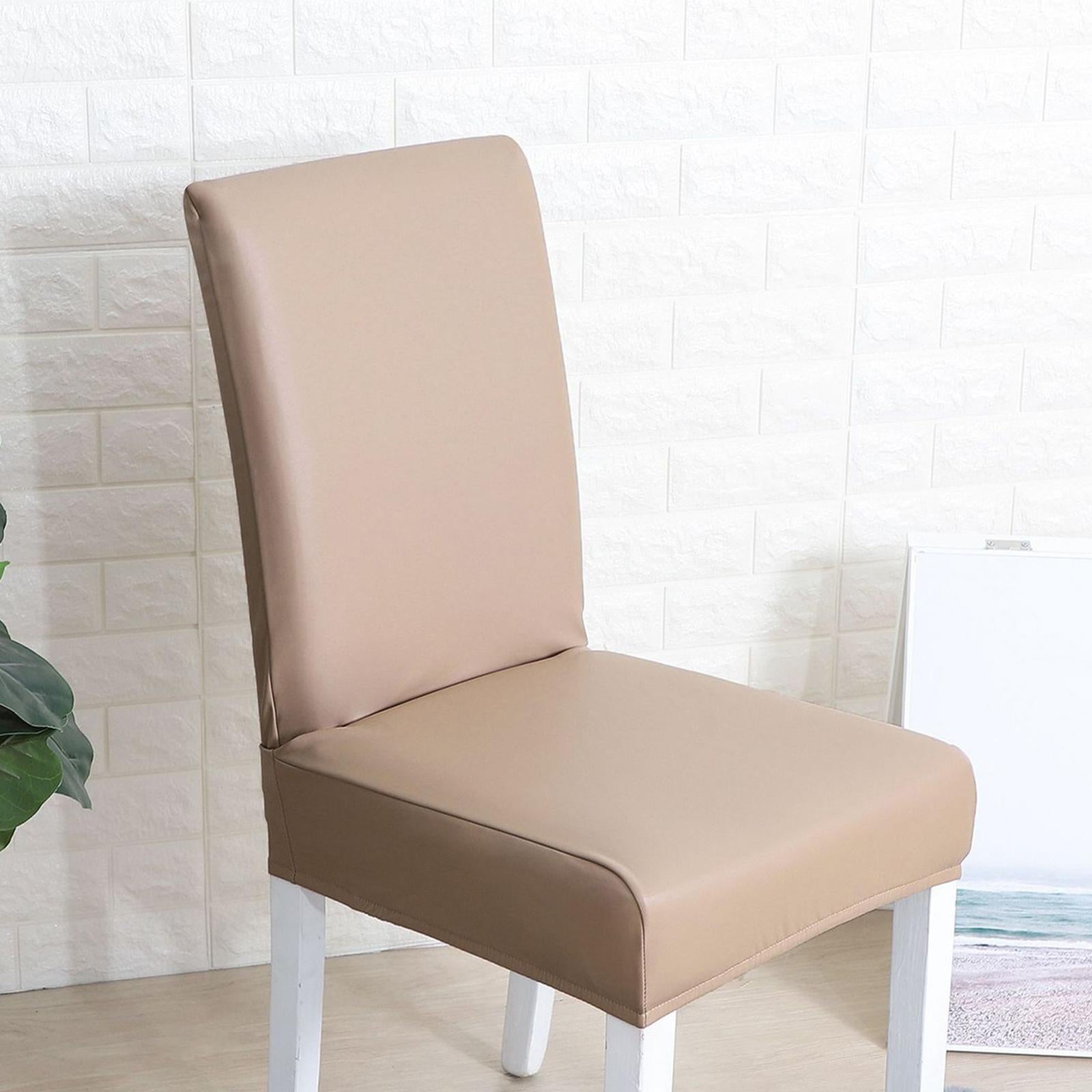 Chair Covers Waterproof Chair Slipcover Universal for Wedding Brown