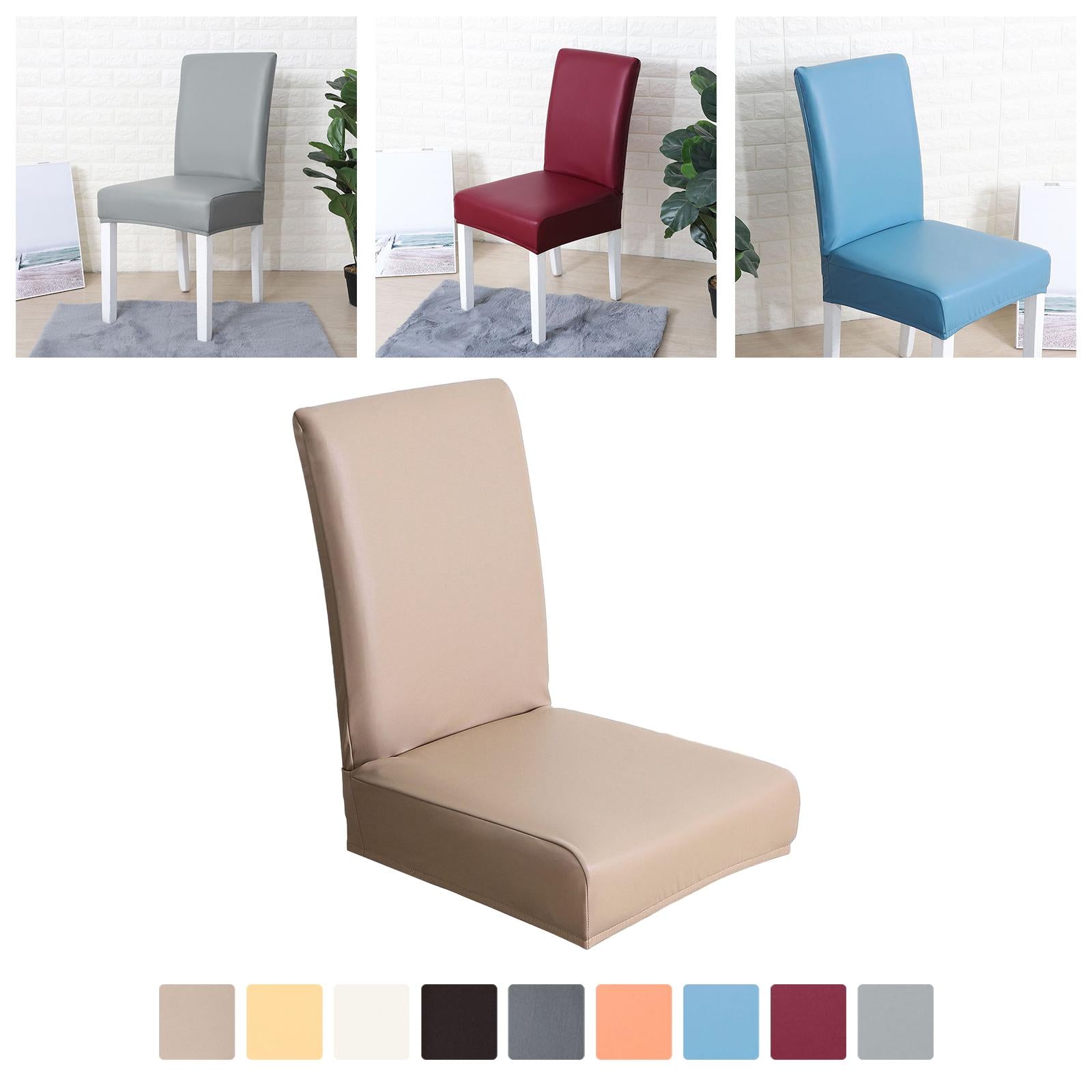 Chair Covers Waterproof Chair Slipcover Universal for Wedding Brown