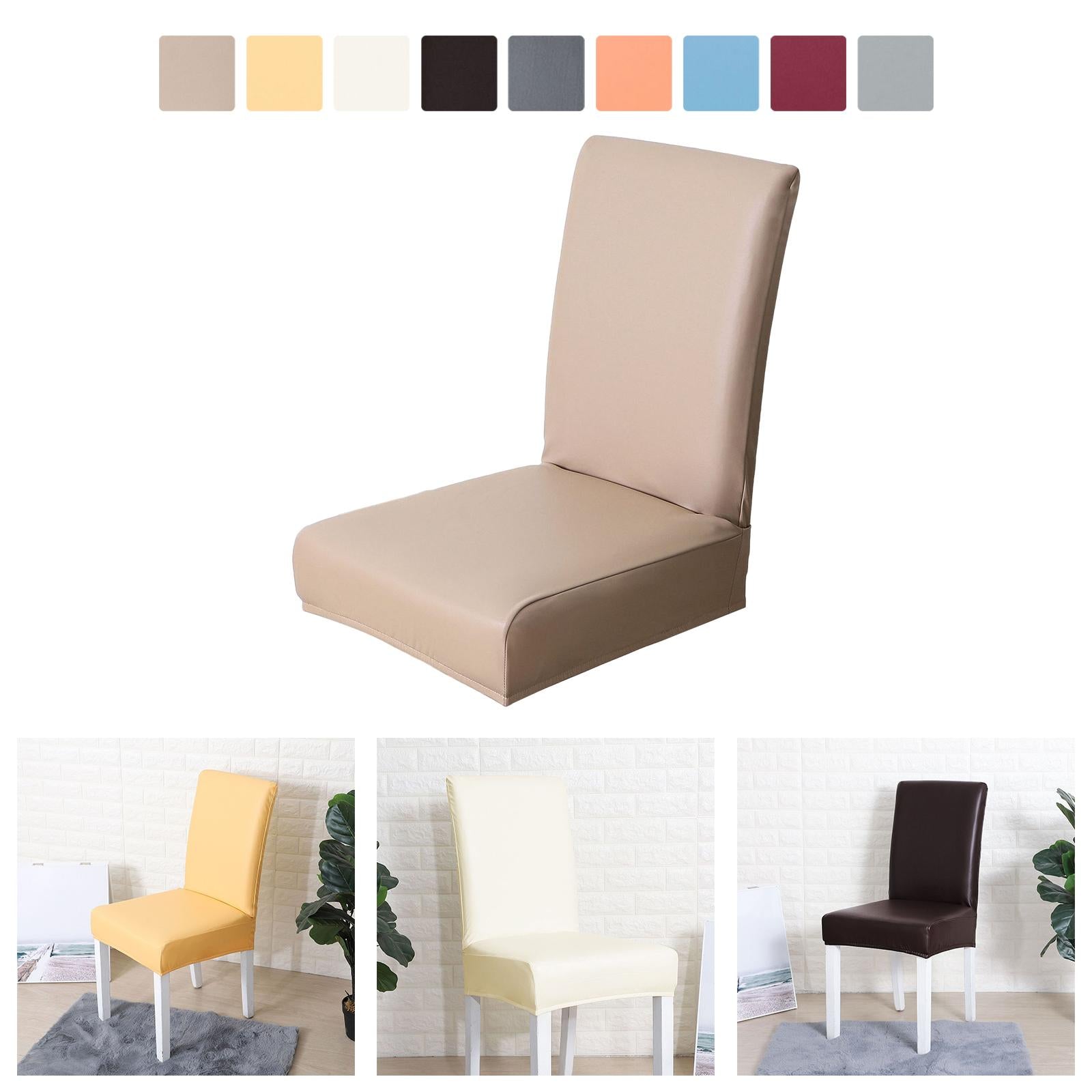 Chair Covers Waterproof Chair Slipcover Universal for Wedding Brown