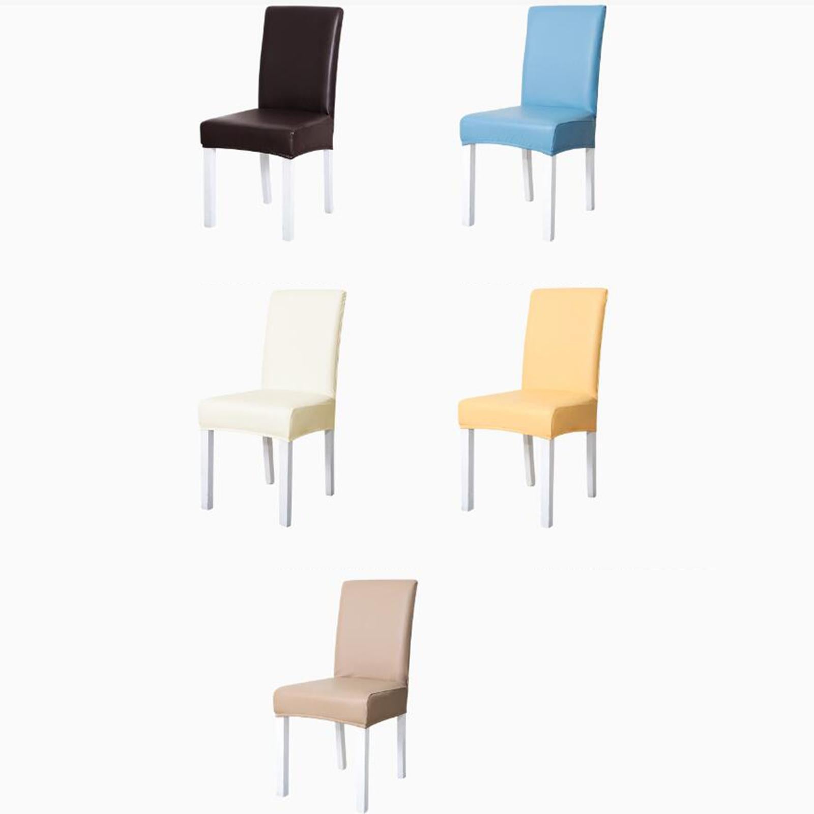 Chair Covers Waterproof Chair Slipcover Universal for Wedding Beige