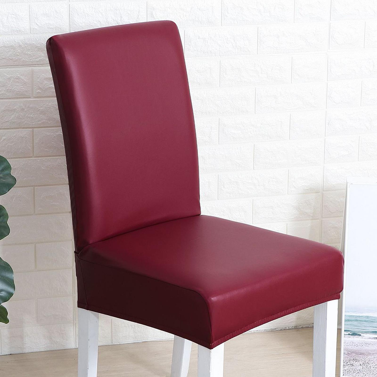 Chair Covers Waterproof Chair Slipcover Universal for Wedding Red