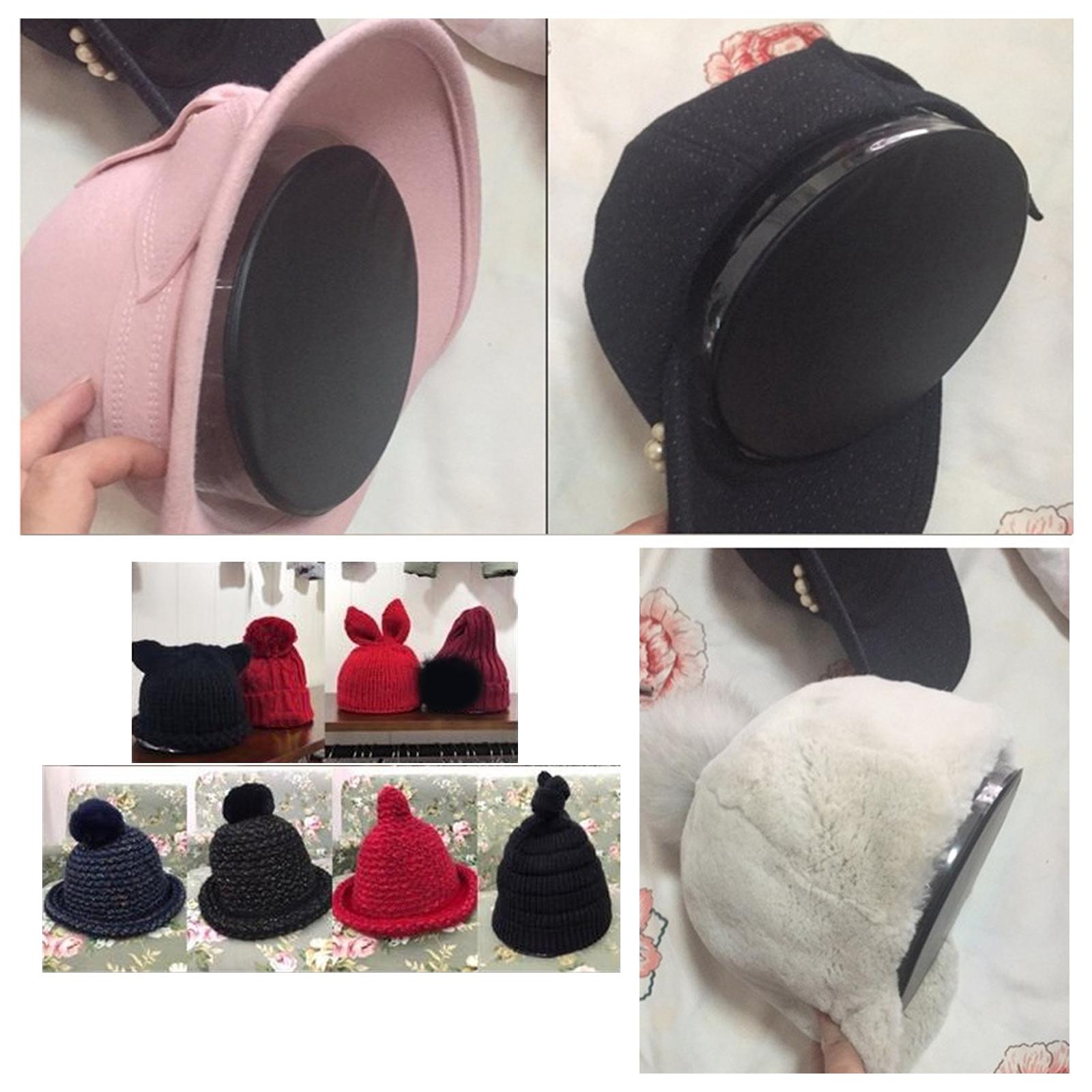 3xInflatable Kids Hat Shaper Hat Holder Hat Display Rack for Wardrobe Storage Black
