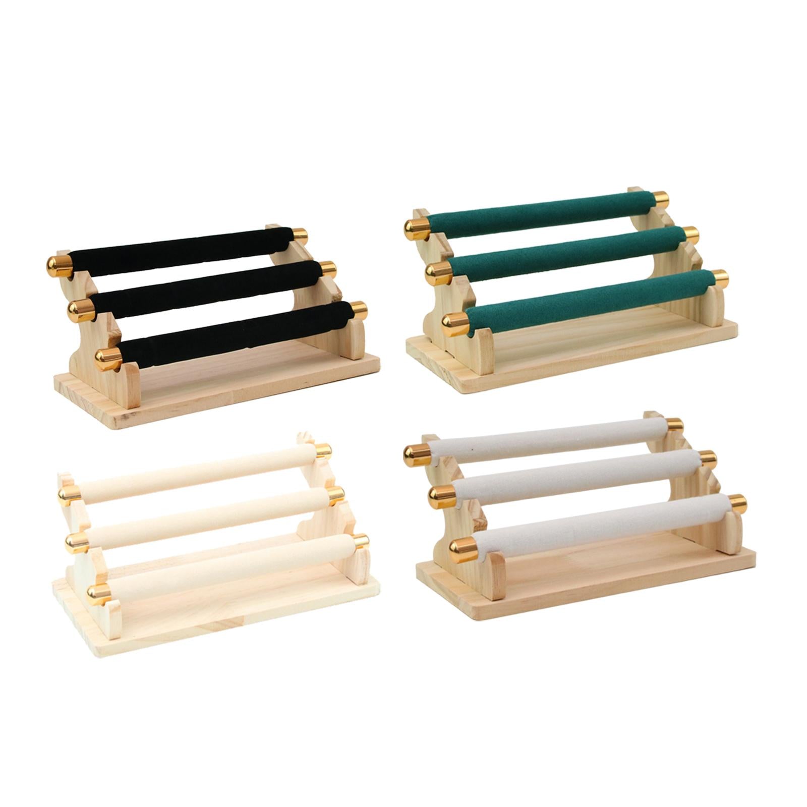 Freestanding Rings Display Holder Showcase Holder for Home Tabletop Green