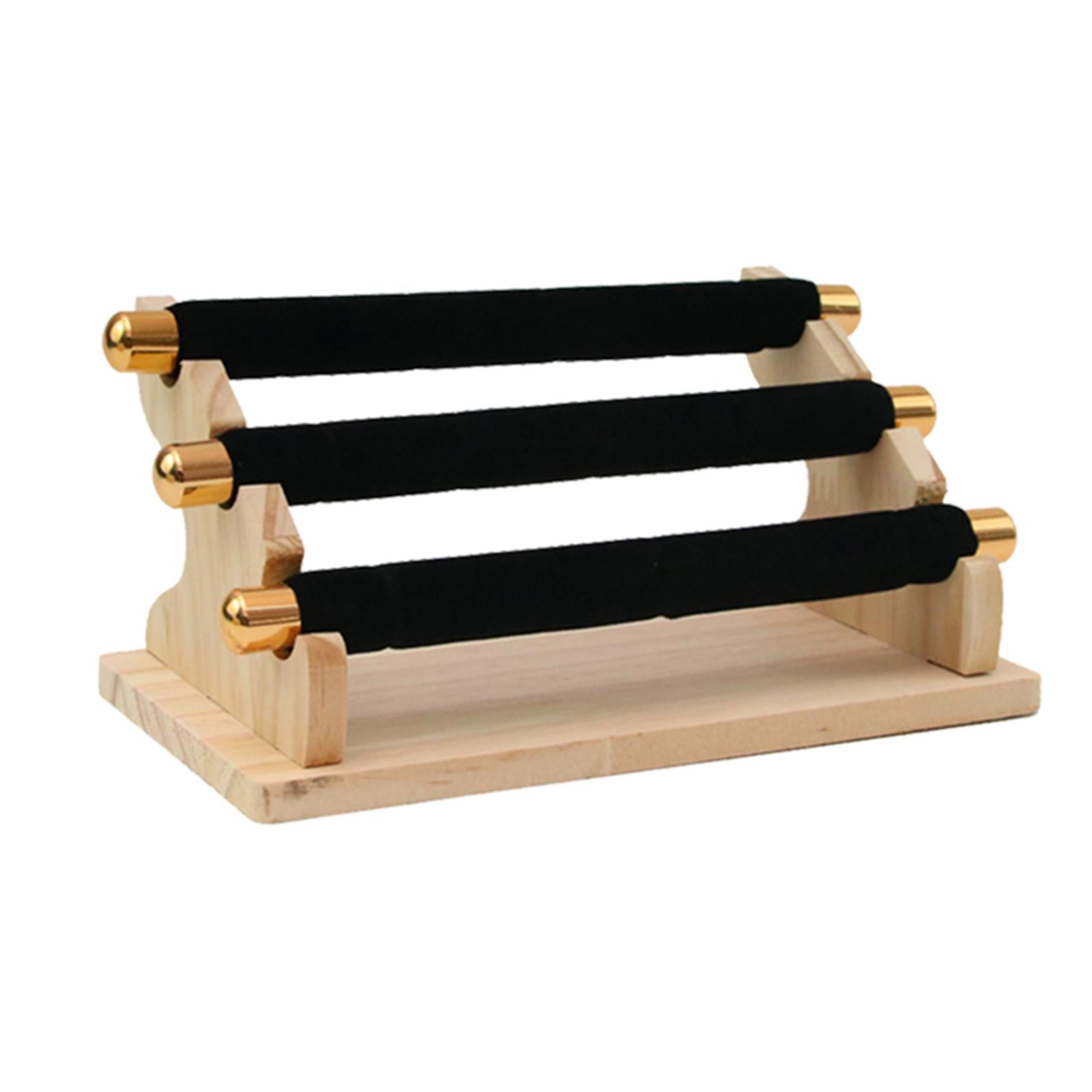 Freestanding Rings Display Holder Showcase Holder for Home Tabletop Black