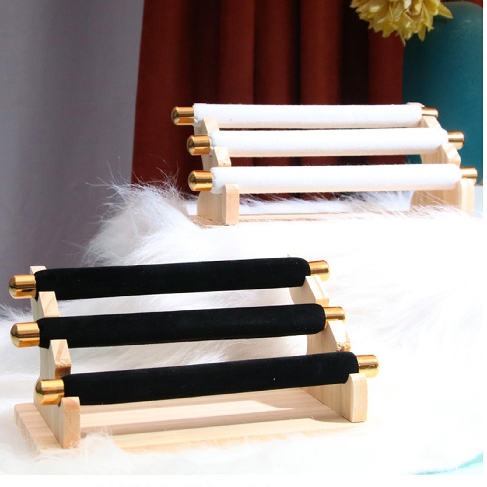 Freestanding Rings Display Holder Showcase Holder for Home Tabletop Black