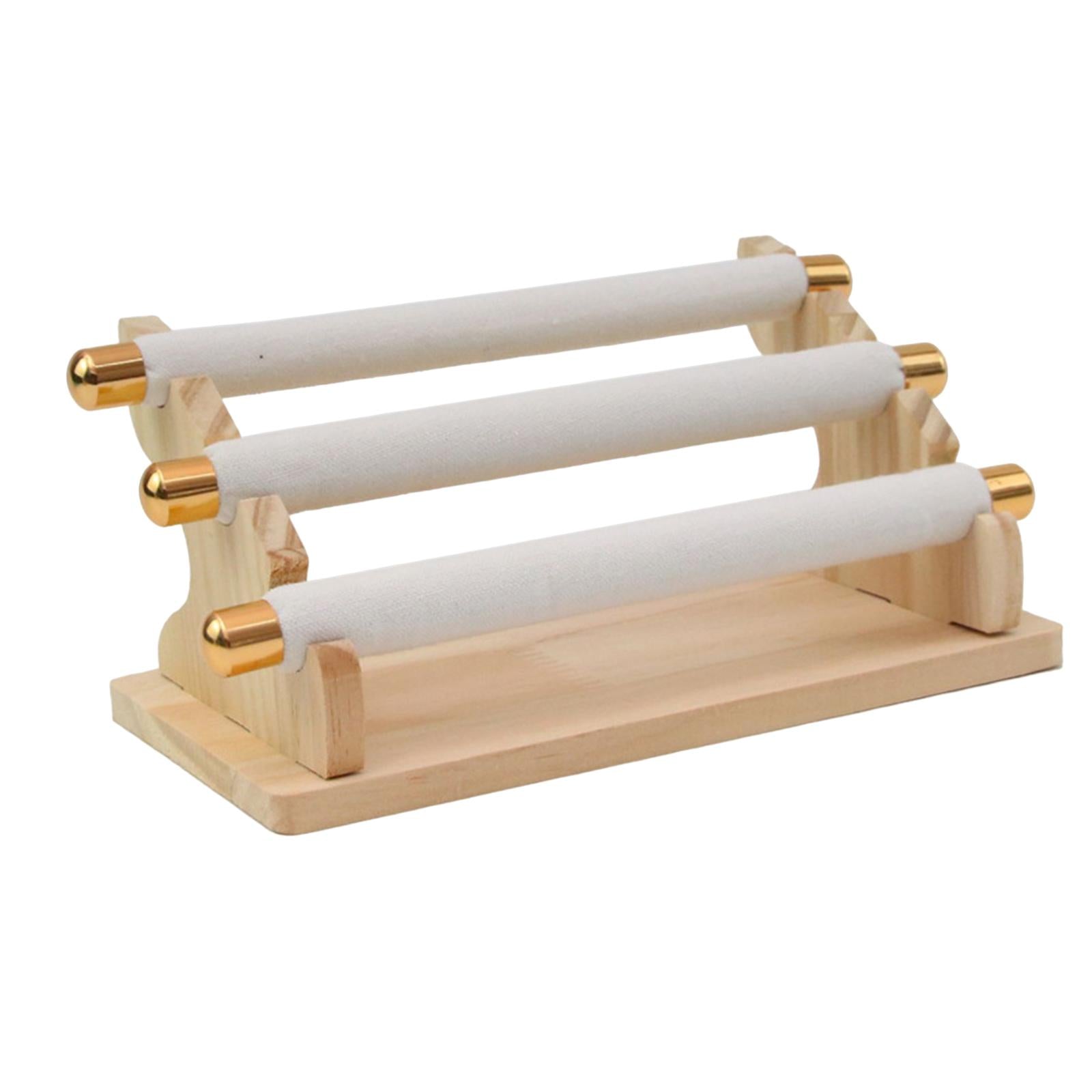 Freestanding Rings Display Holder Showcase Holder for Home Tabletop White