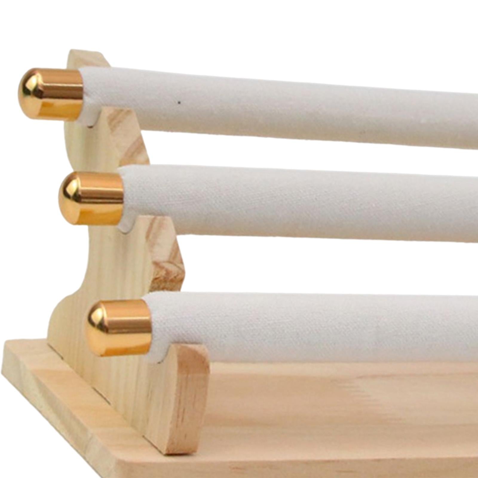 Freestanding Rings Display Holder Showcase Holder for Home Tabletop White