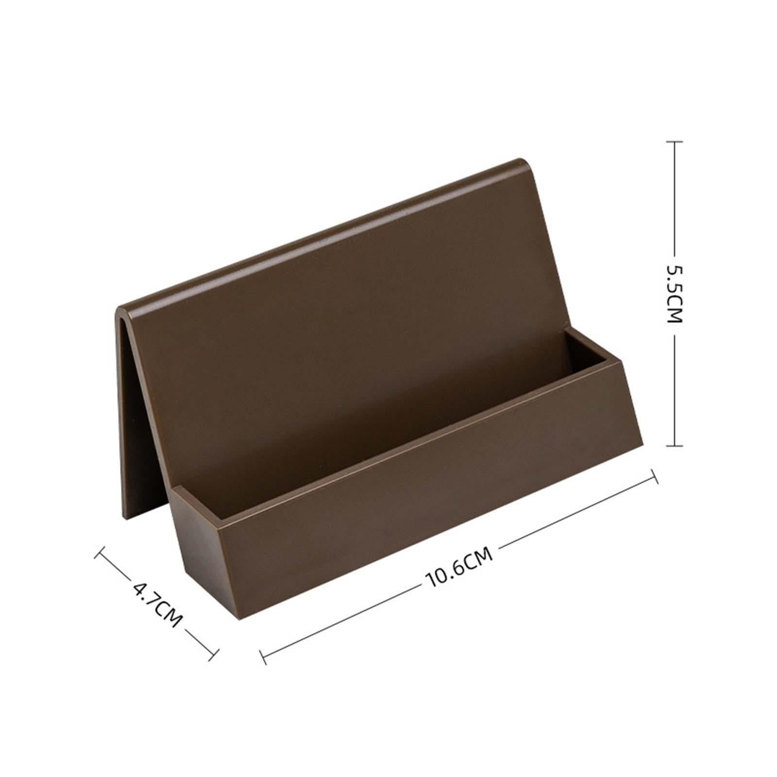 Business Card Holder Office Supplies Greeting Card Display for Conference Brown