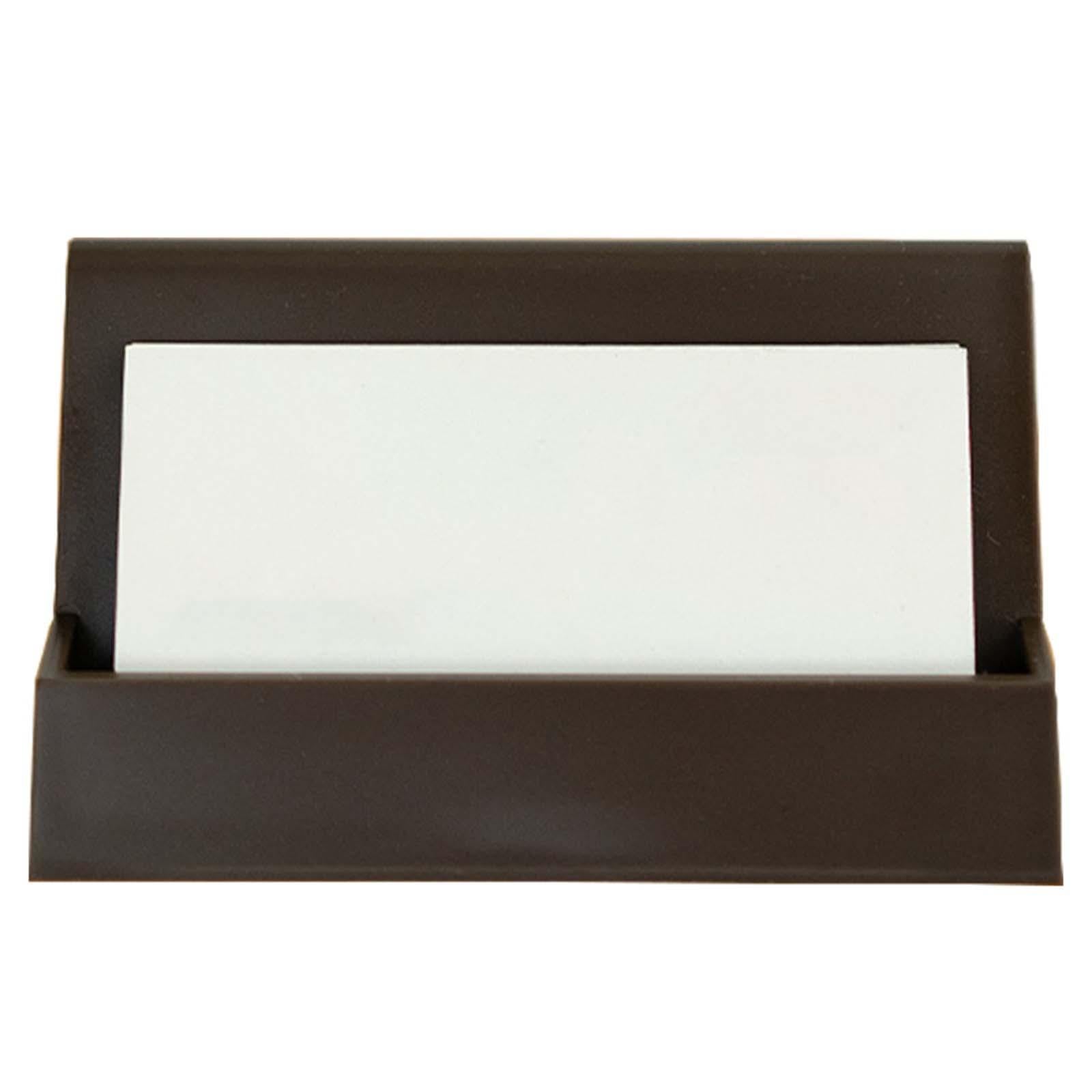 Business Card Holder Office Supplies Greeting Card Display for Conference Brown