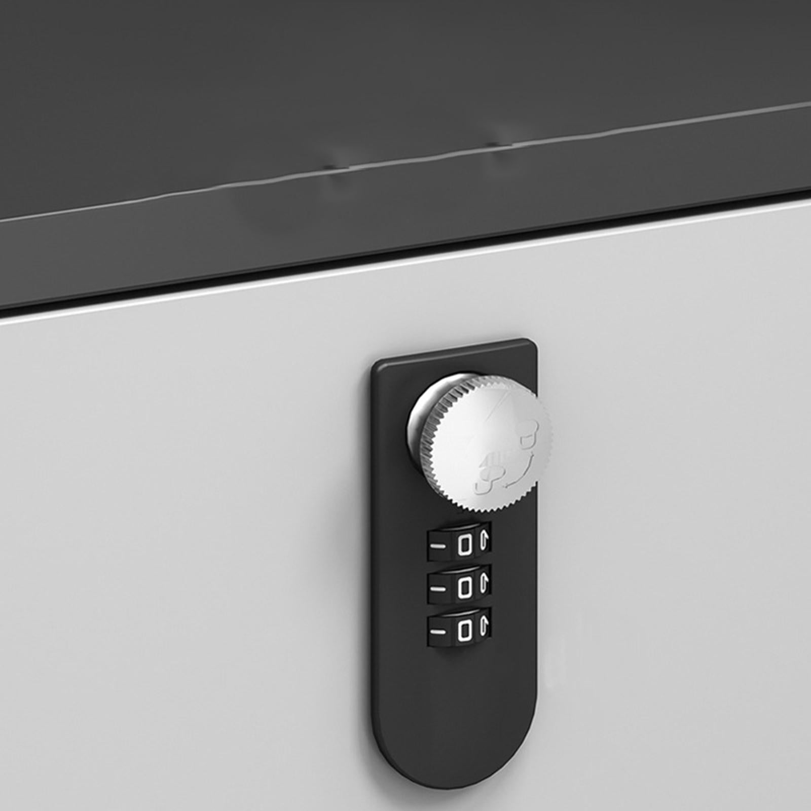 Modern Drawer Lock Combination Lock Convenient mini Home Wardrobes Triple